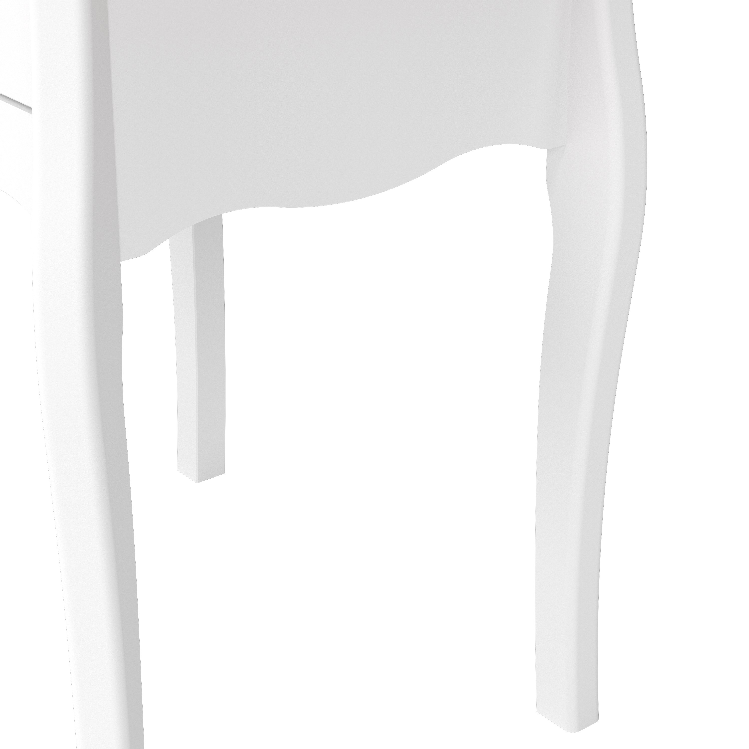 Baroque Nightstand in Pure White Iced Coffee Lacquer - Image 6