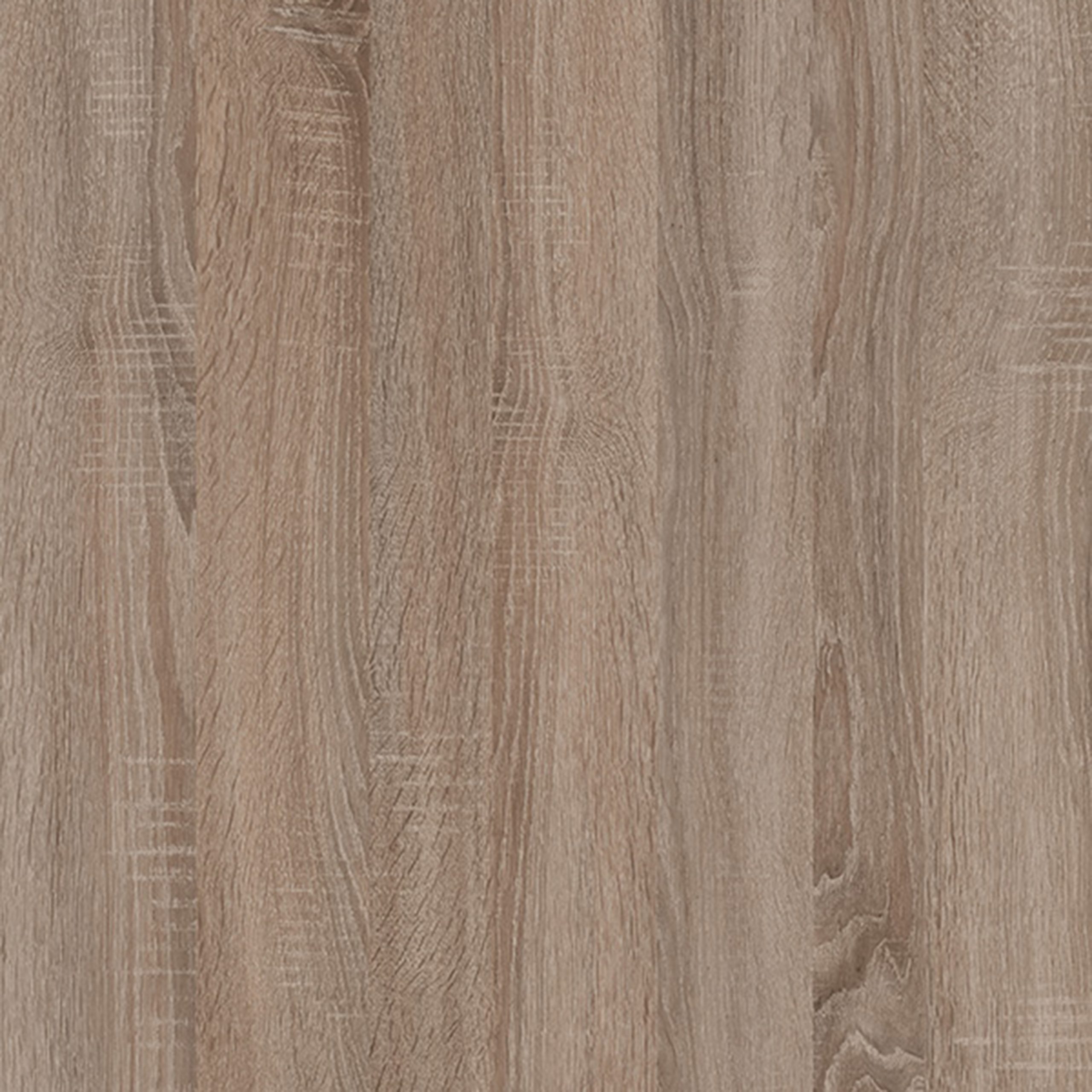 Chelsea Living Tall Glazed Narrow Display Unit (LHD) in White with a Truffle Oak Trim - Image 4