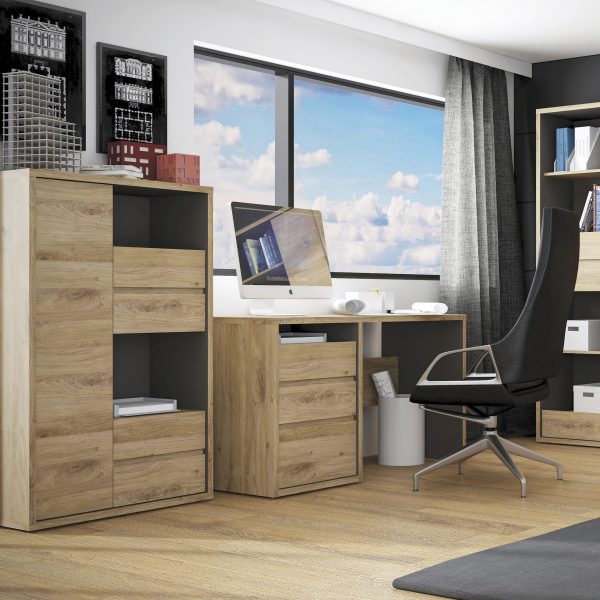 Shetland 3 Drawer Desk - Image 2