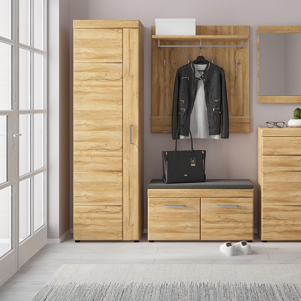 Cortina Tall Cupboard (LH) in Grandson Oak - Image 2