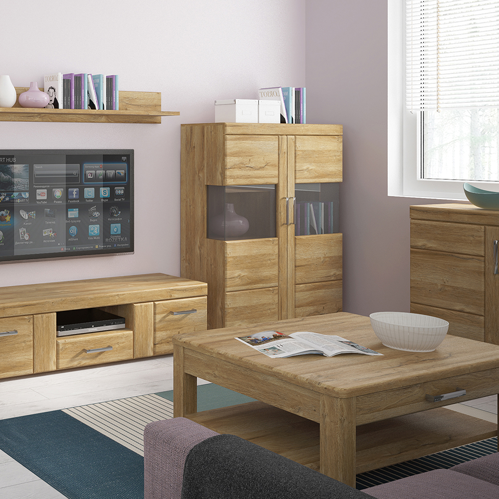 Cortina 2 Door Cabinet in Grandson Oak - Image 2