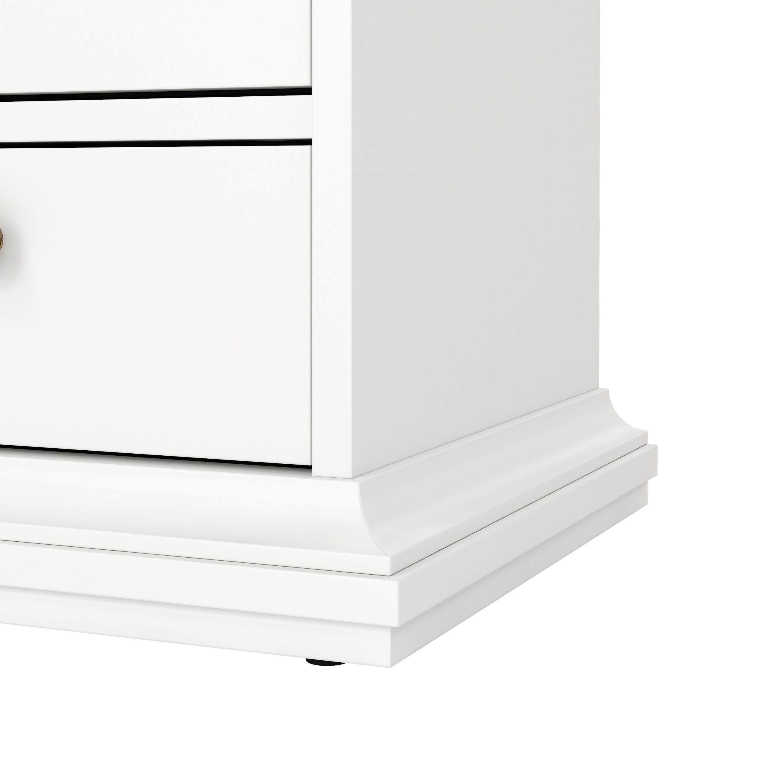 Paris Bedside 2 Drawers in White - Image 8