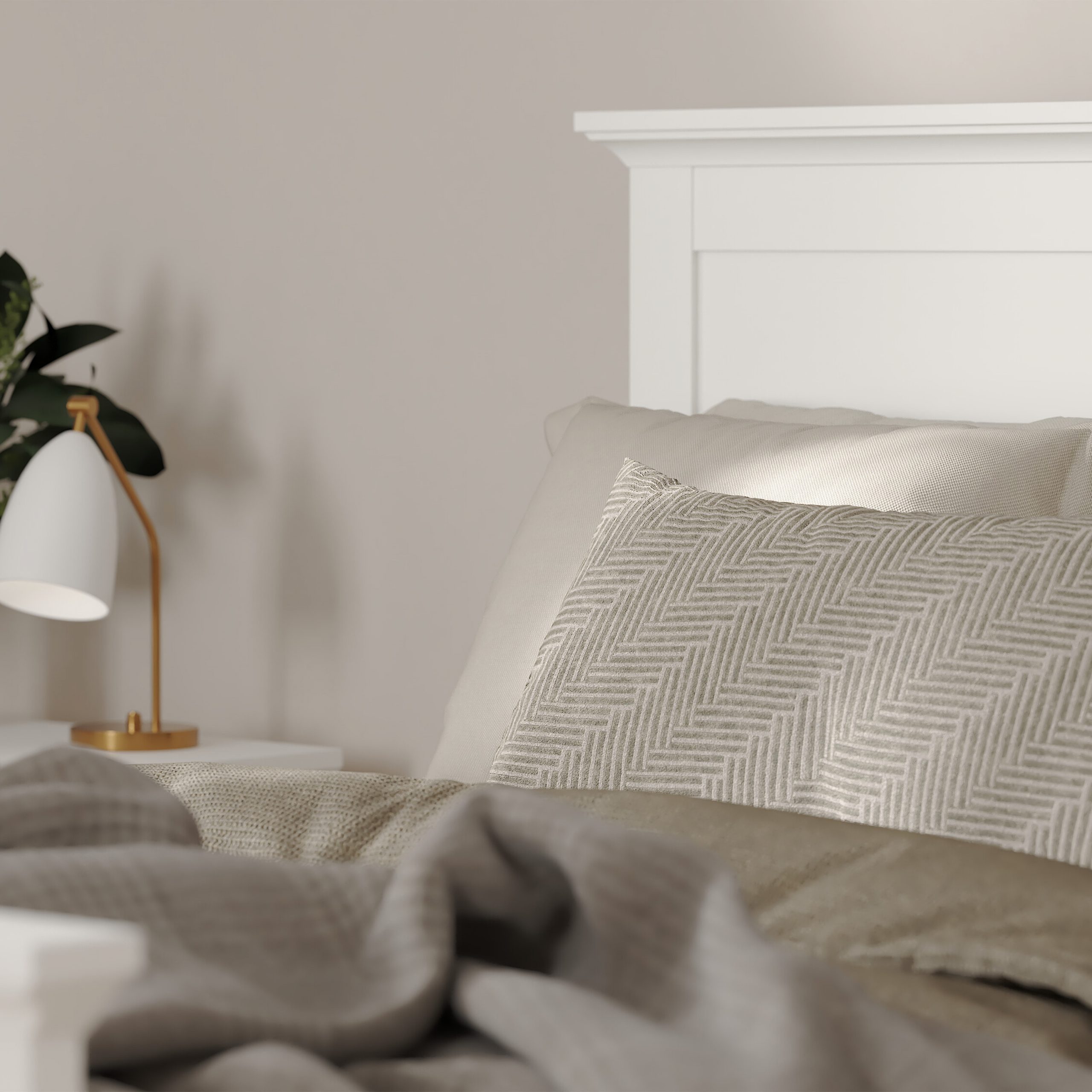 Paris Double Bed (140 x 200) in White - Image 8