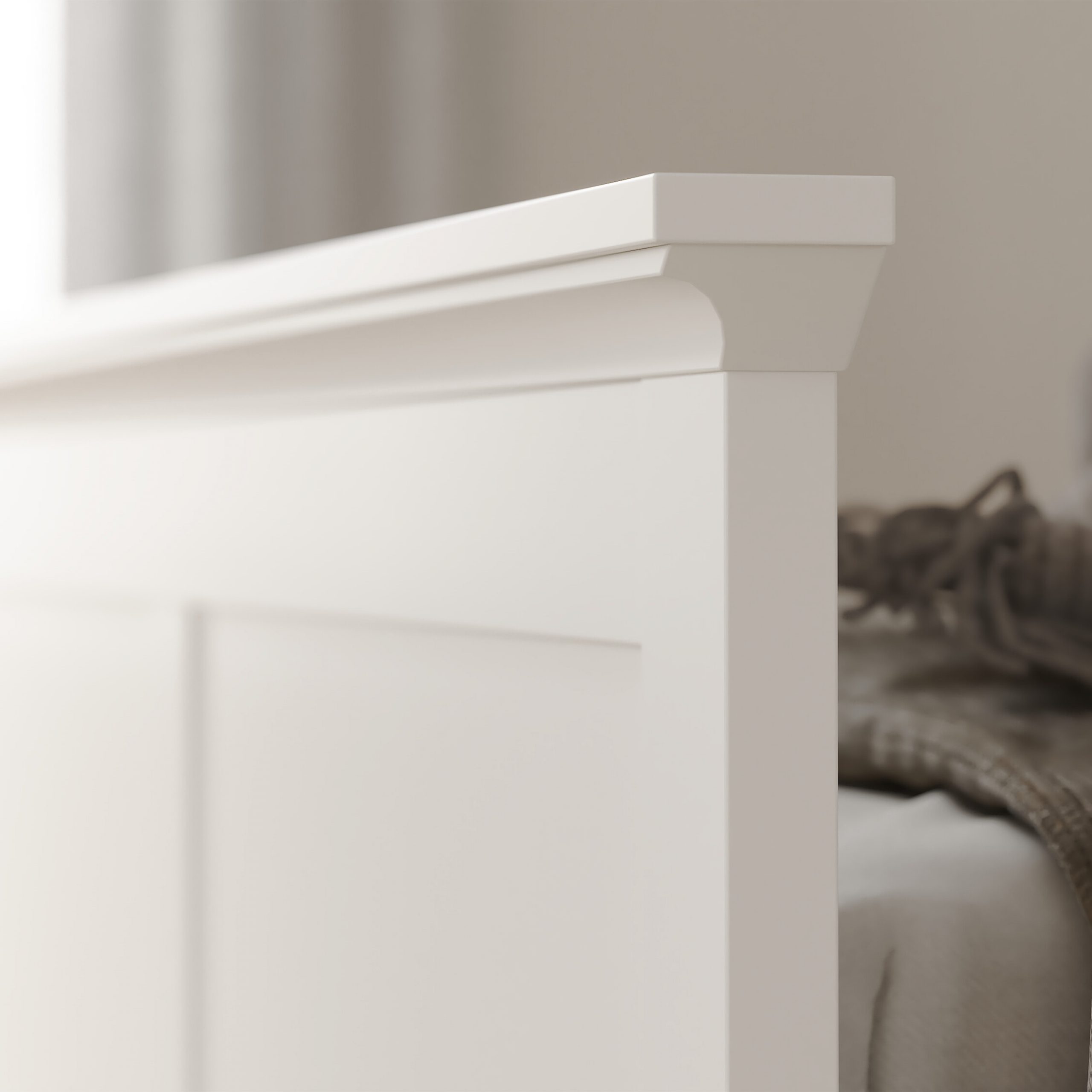 Paris Double Bed (140 x 200) in White - Image 10