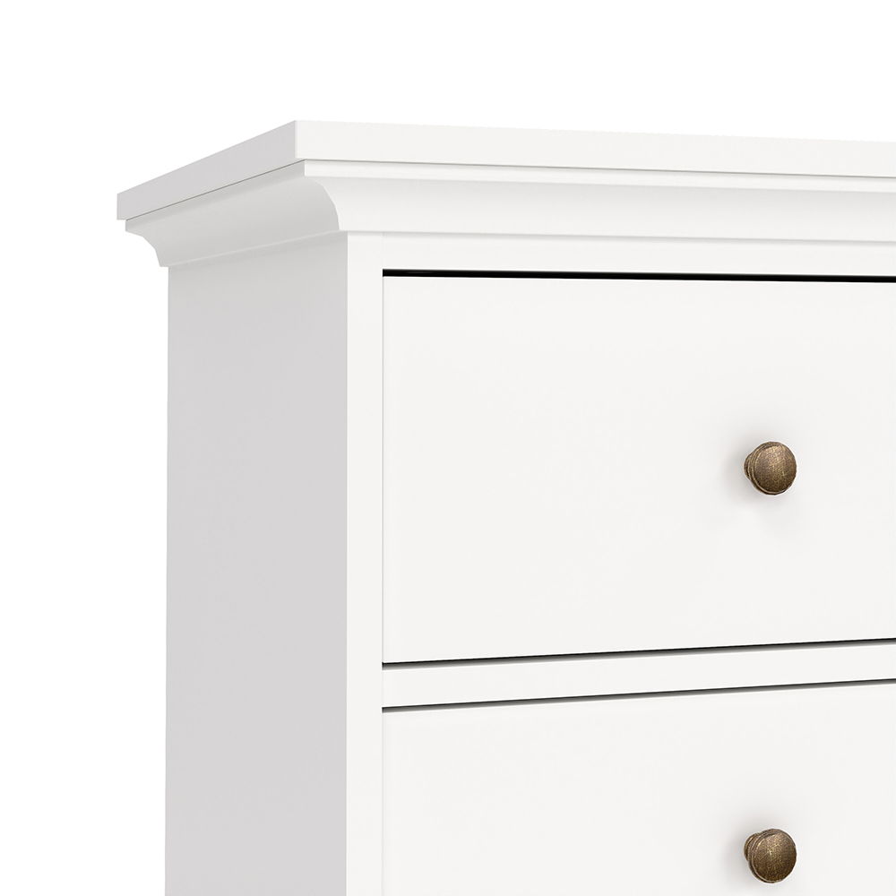 Paris Chest of 4 Drawers in White - Image 8