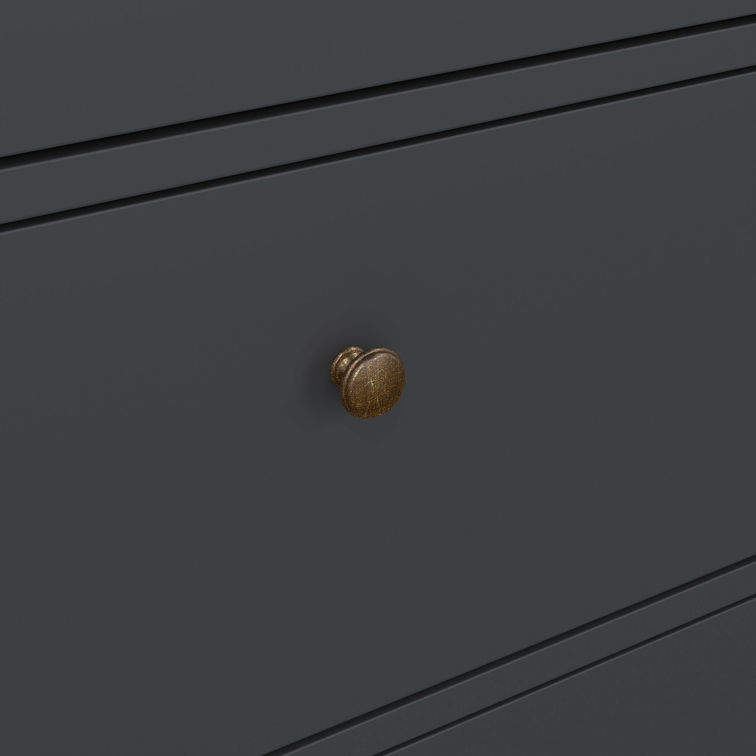 Paris Chest of 6 Drawers in Matt Grey - Image 8