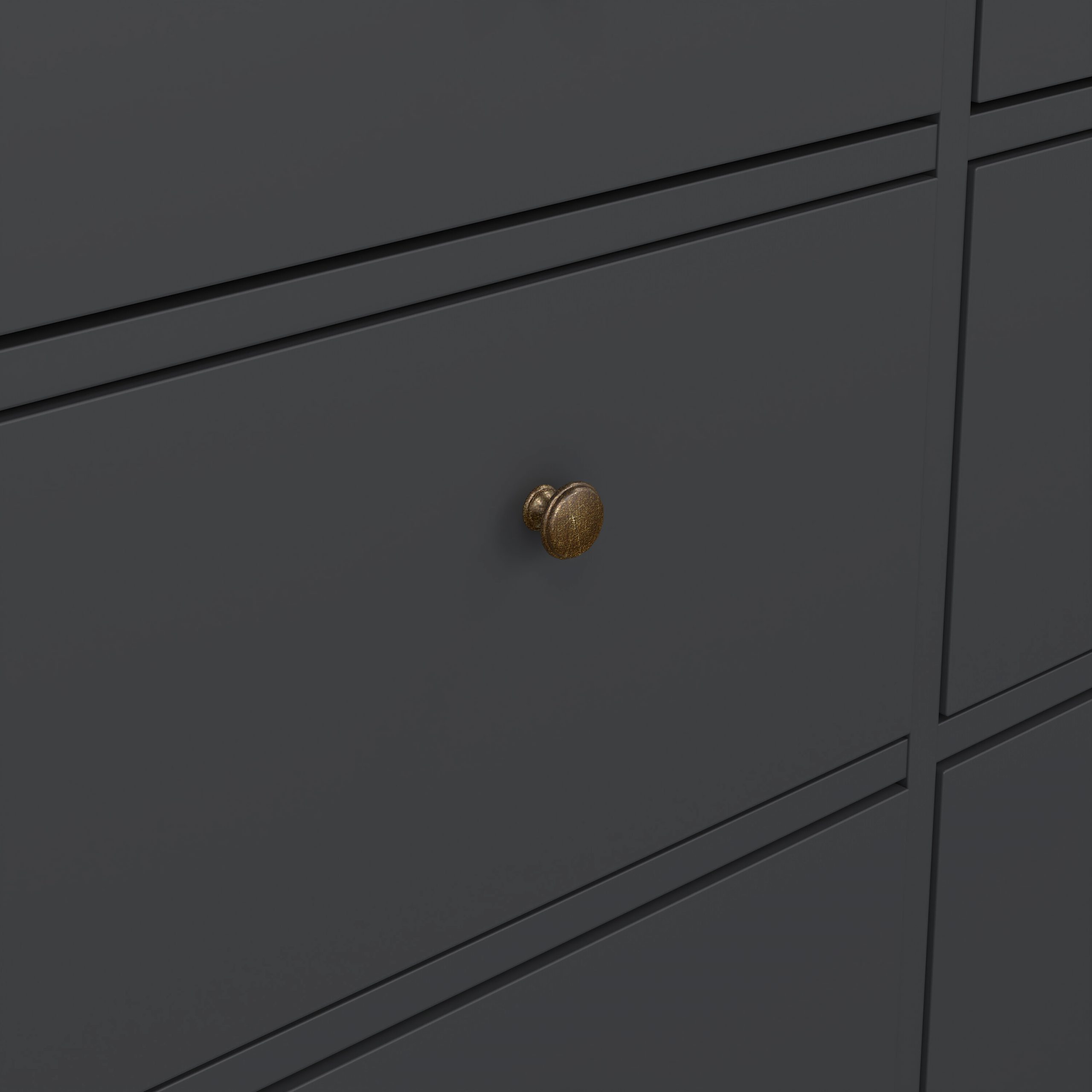 Paris Chest of 8 Drawers in Matt Grey - Image 8