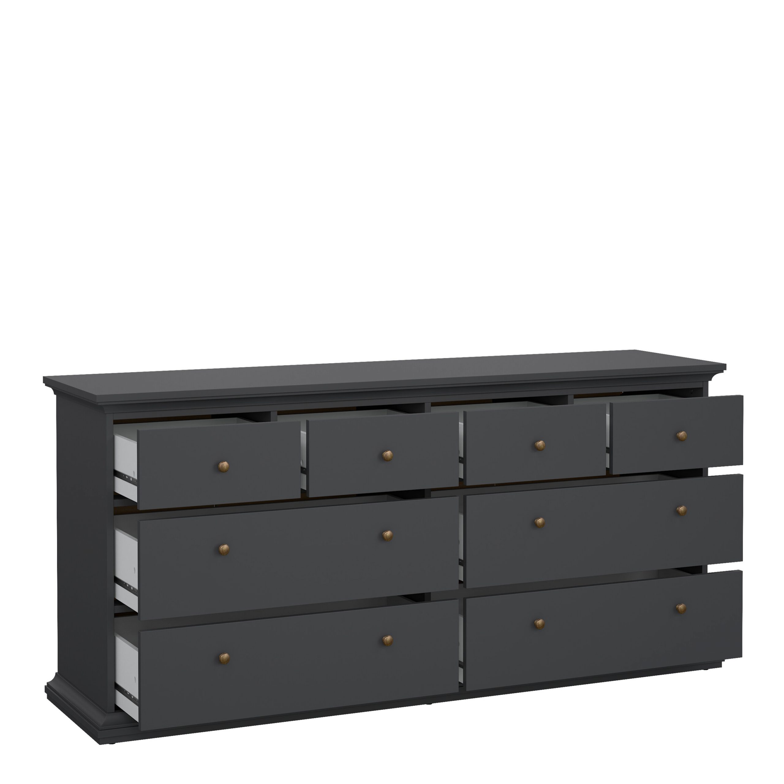 Paris Chest of 8 Drawers in Matt Grey - Image 3
