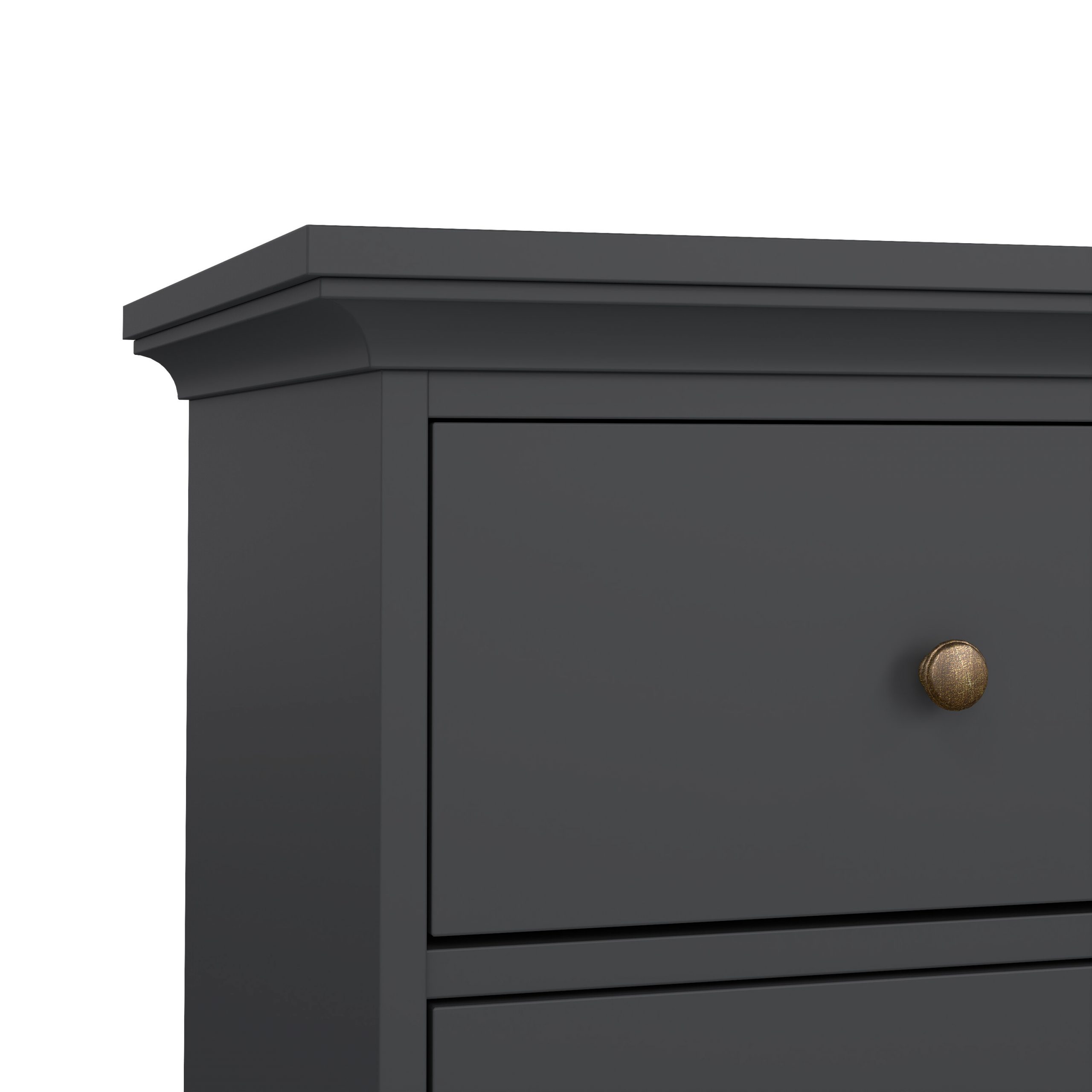 Paris Chest of 8 Drawers in Matt Grey - Image 7