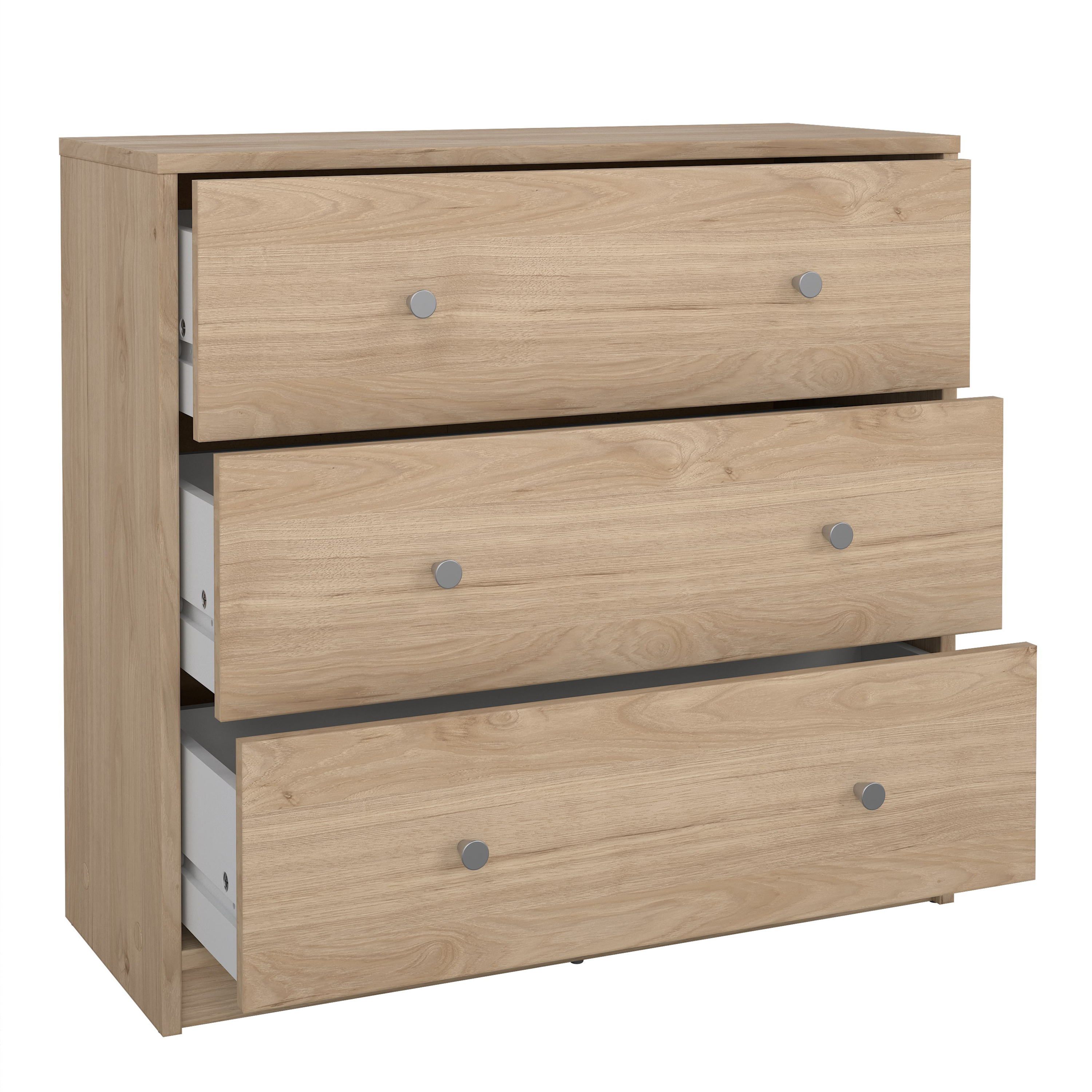 May Chest of 3 Drawers in Jackson Hickory Oak - Image 3