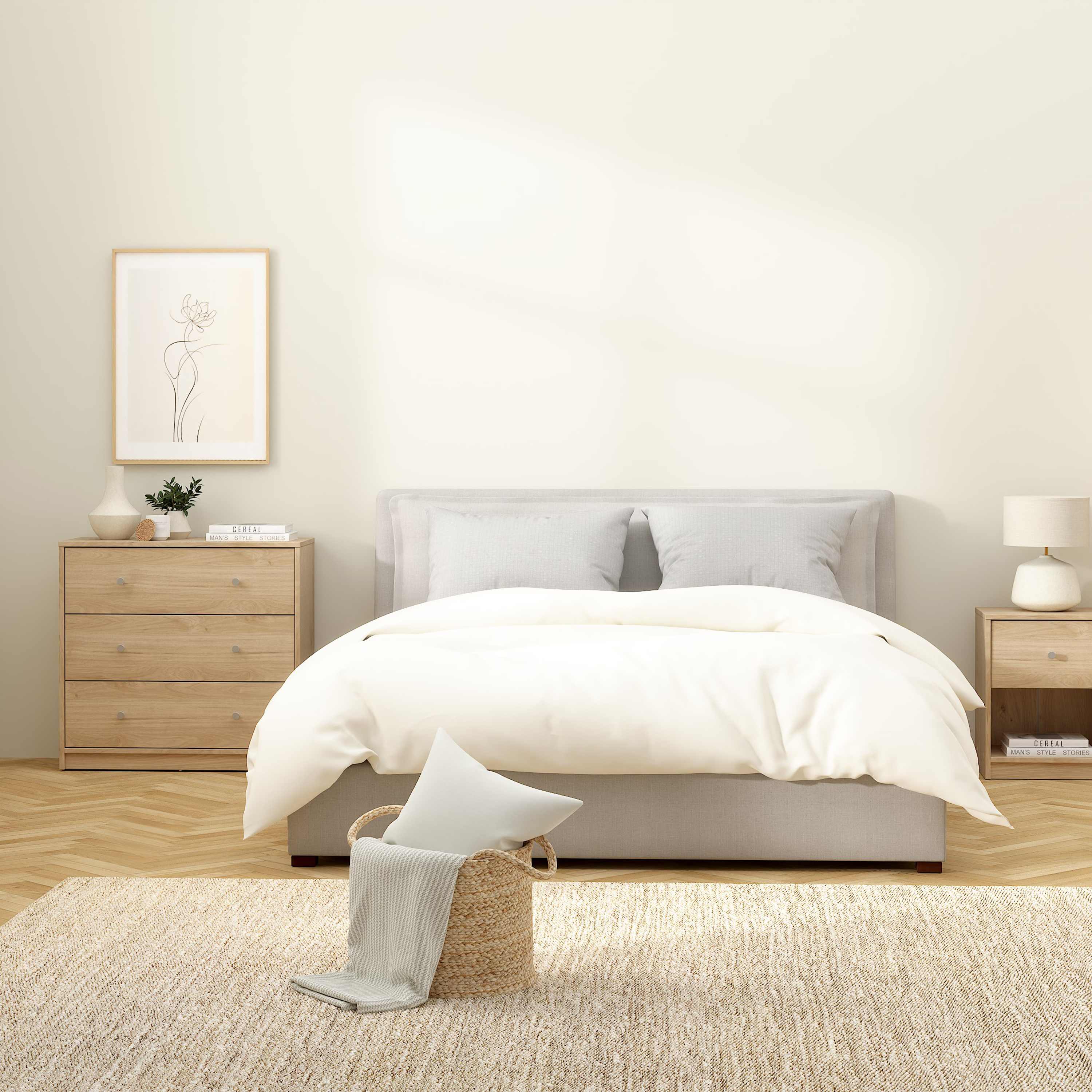 May Chest of 3 Drawers in Jackson Hickory Oak - Image 4