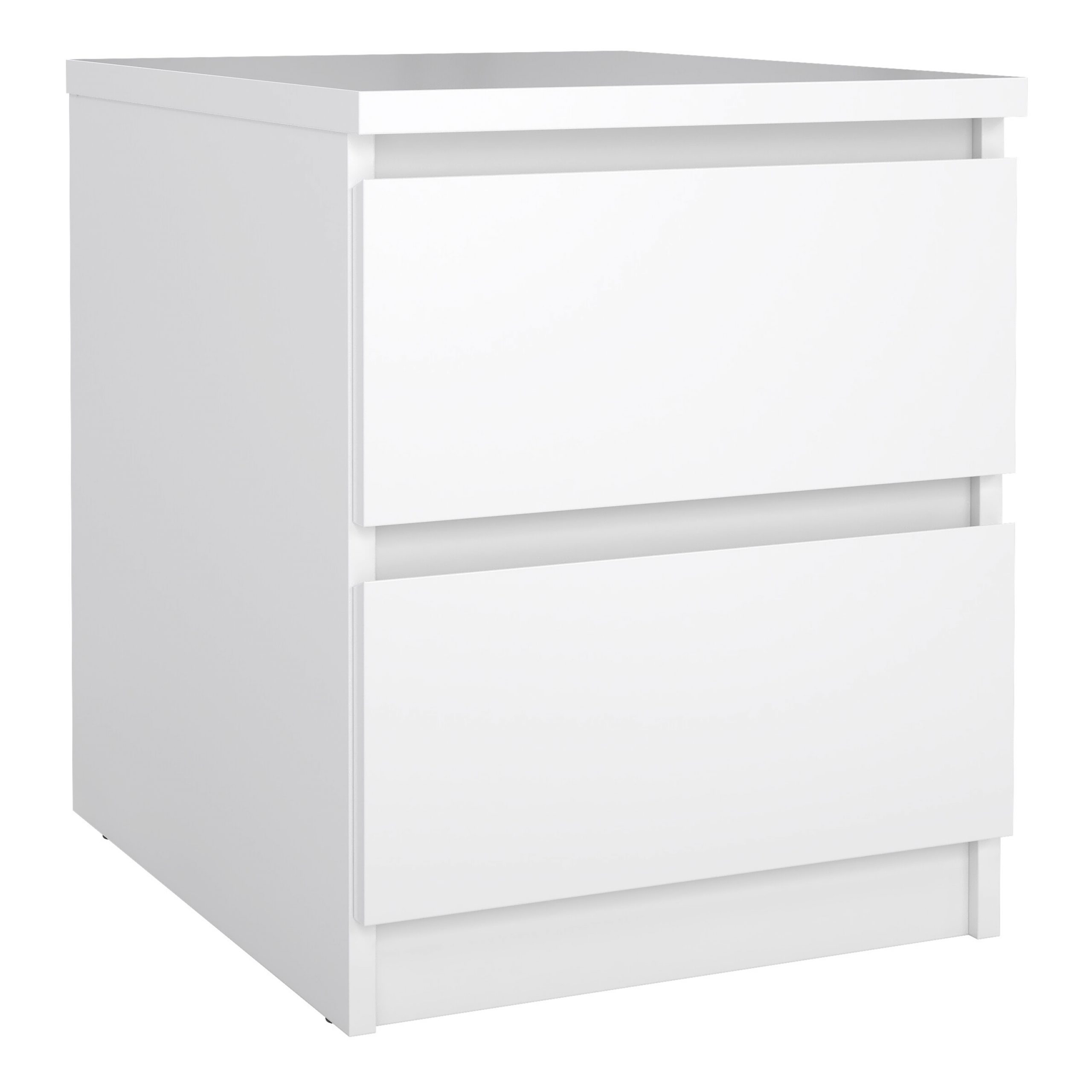 Naia Bedside 2 drawers in White high gloss