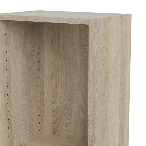 Basic Tall Narrow Bookcase (4 Shelves) in Oak - Image 6