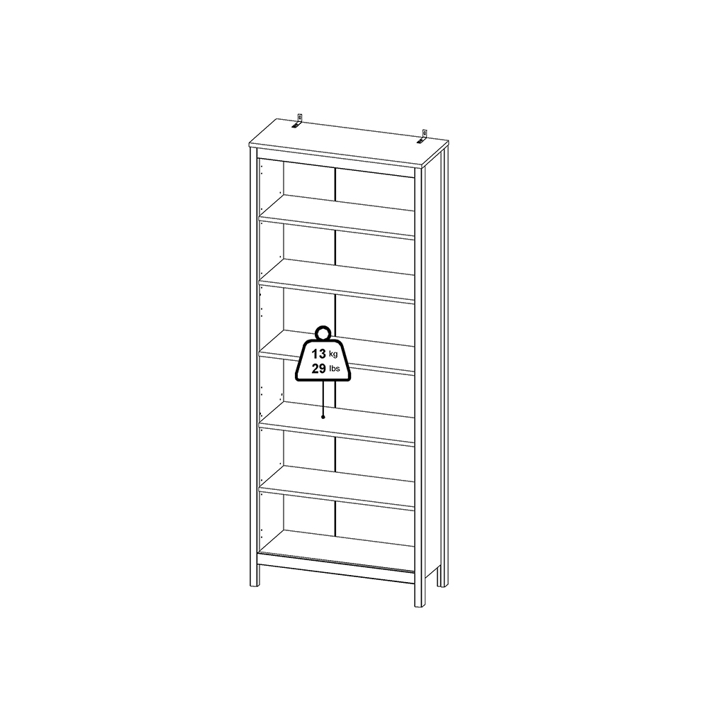 Madrid Bookcase in White - Image 9