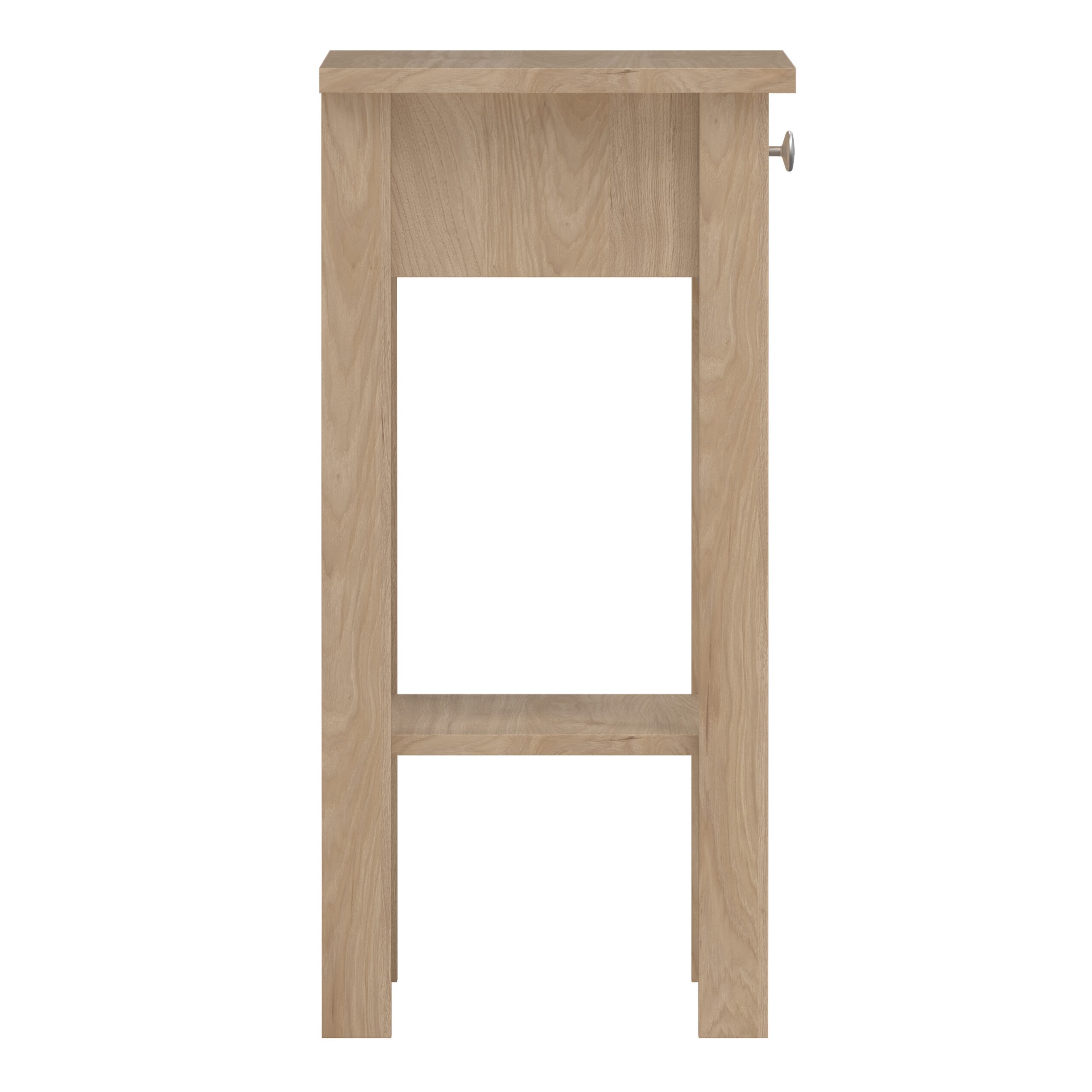 Madrid Bedside Table with 1 Drawers in Jackson Hickory Oak - Image 2