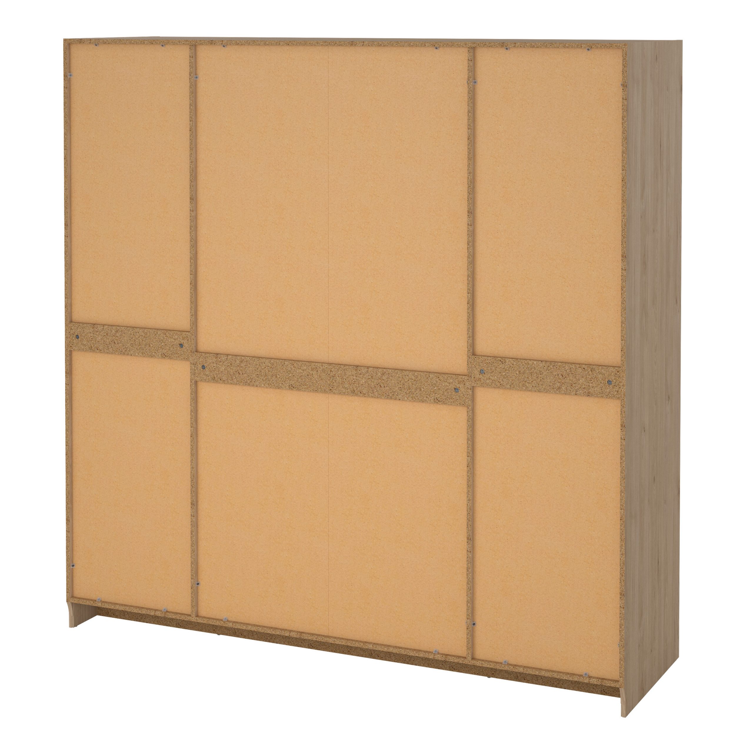 Brande Wardrobe with 4 Frame Doors in Jackson Hickory Oak - Image 3
