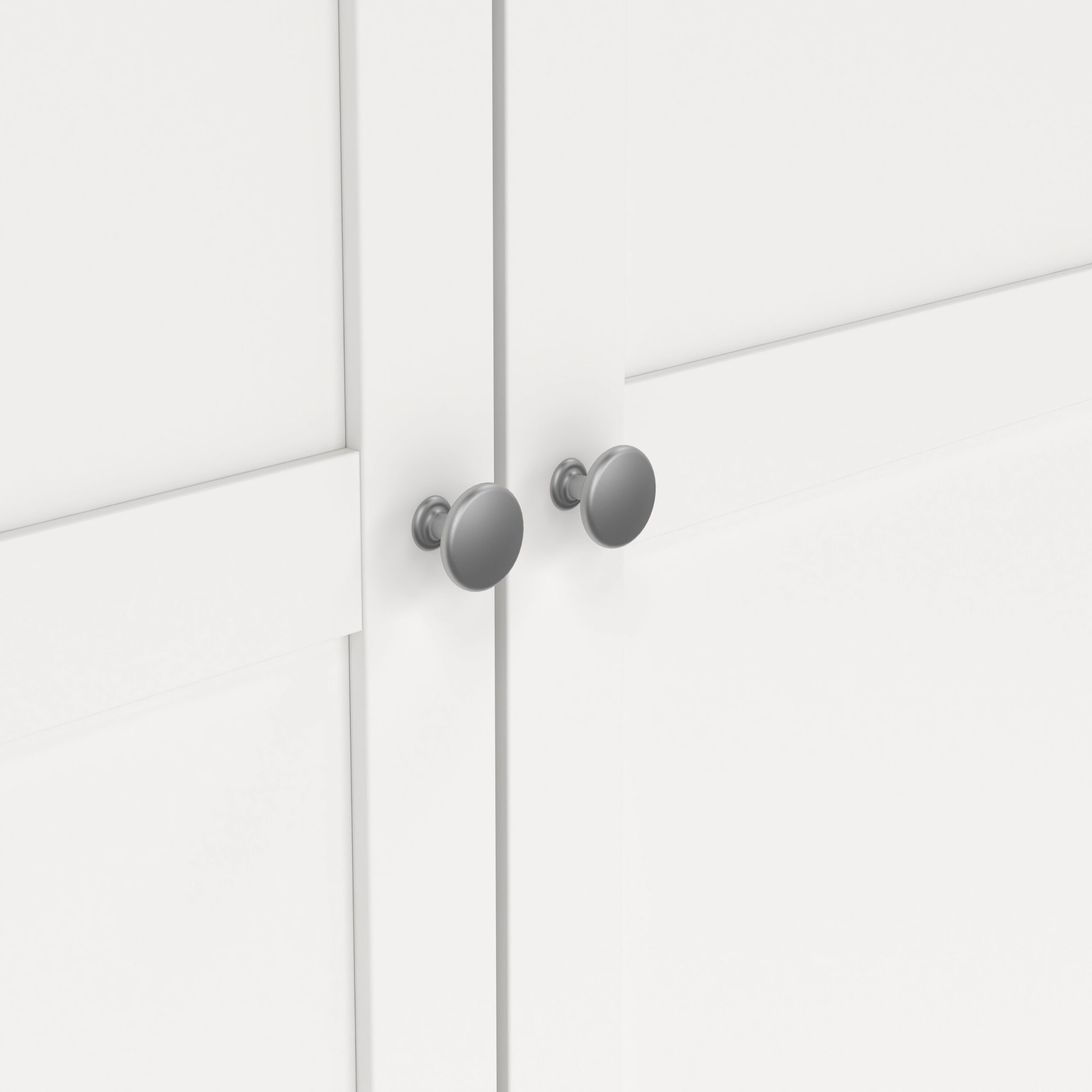 Brande Wardrobe with 2 Frame Doors in White - Image 9