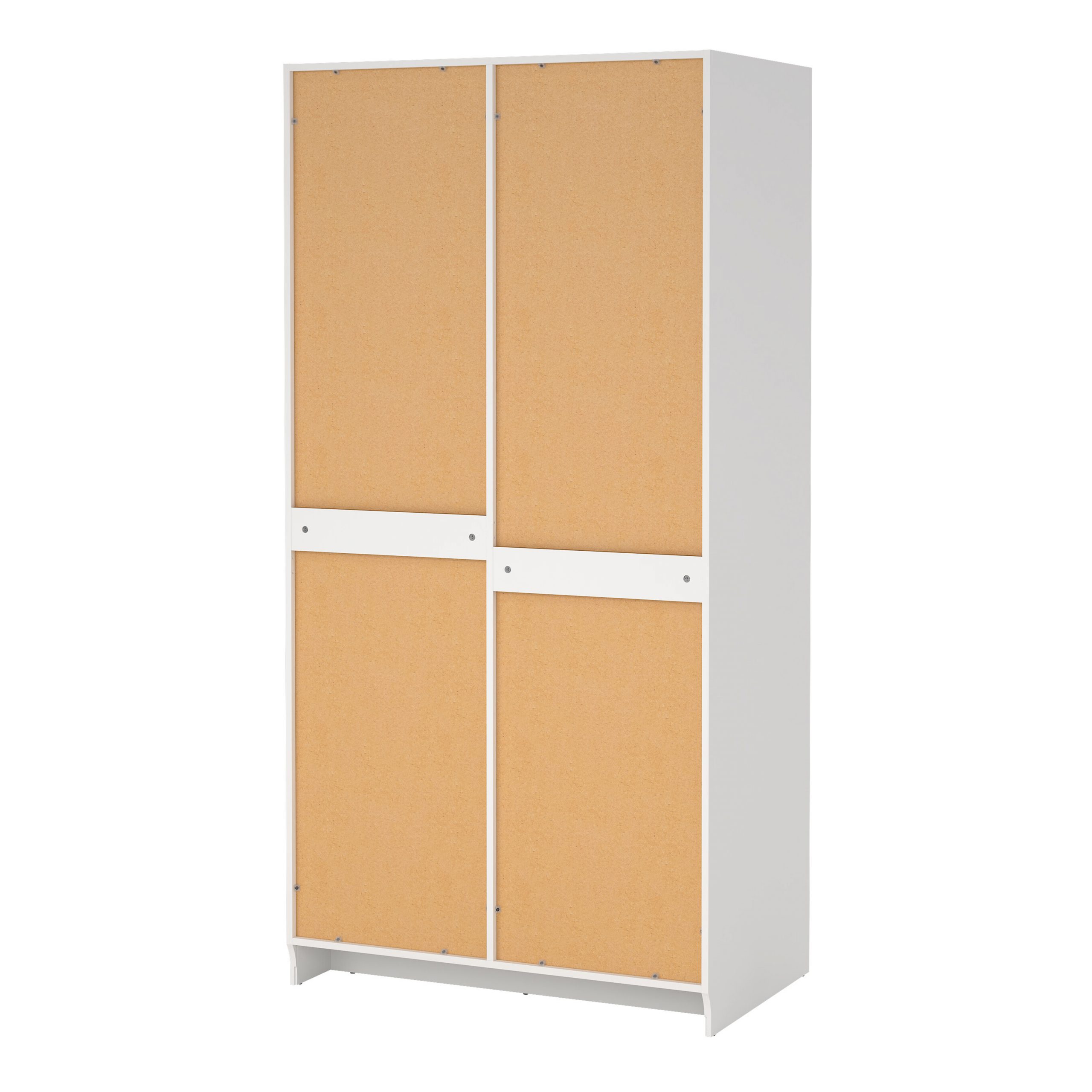 Brande Wardrobe with 2 Frame Doors in White - Image 3