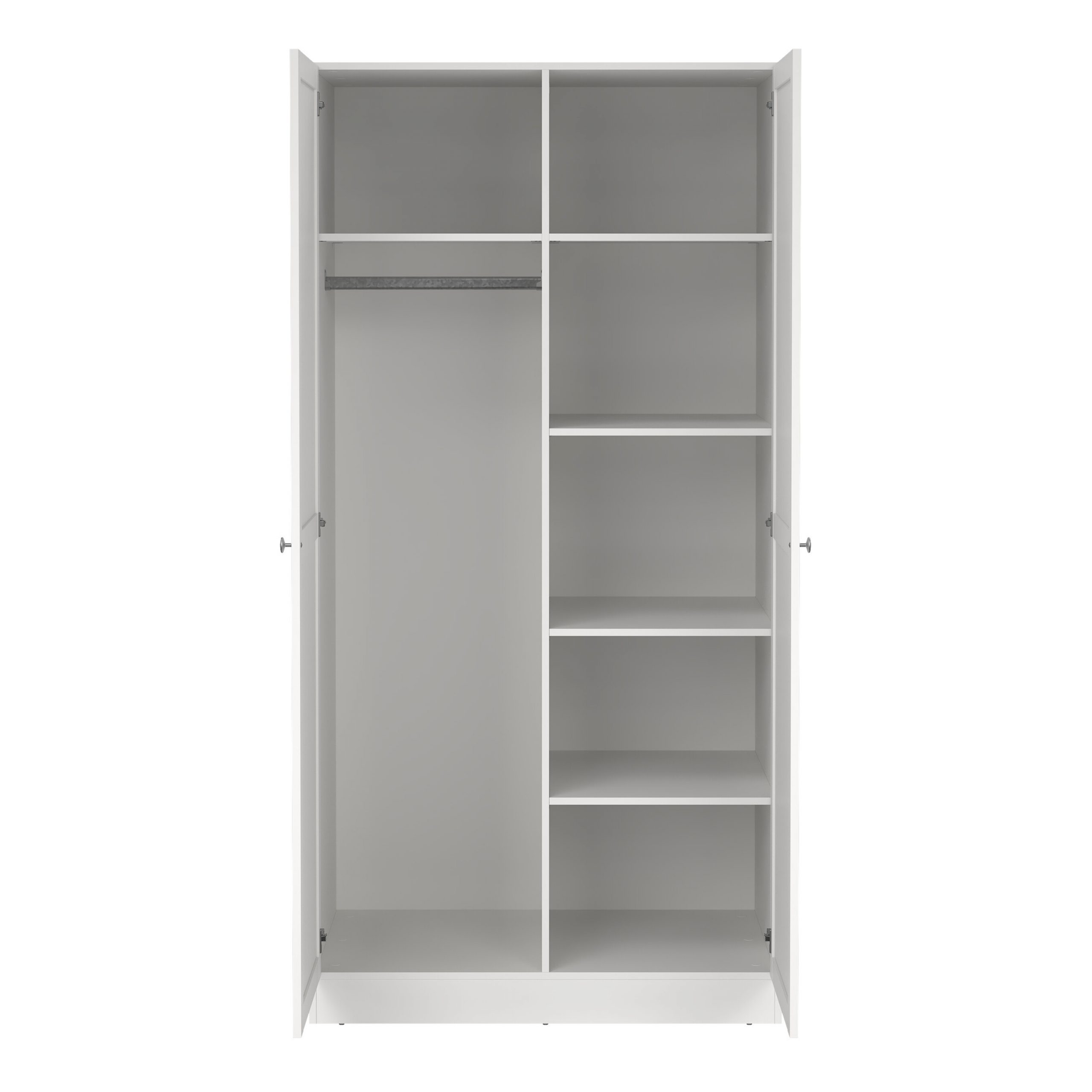 Brande Wardrobe with 2 Frame Doors in White - Image 5