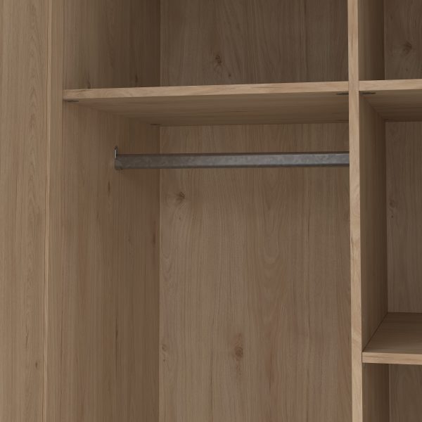 Brande Wardrobe with 2 Frame Doors in Jackson Hickory - Image 8