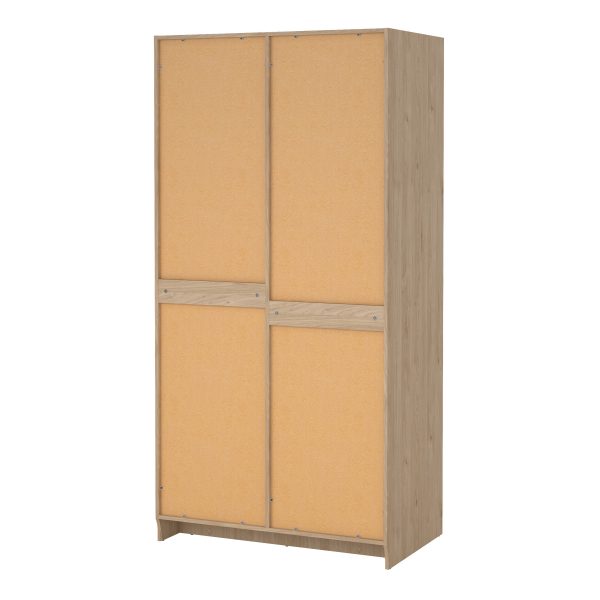 Brande Wardrobe with 2 Frame Doors in Jackson Hickory - Image 3
