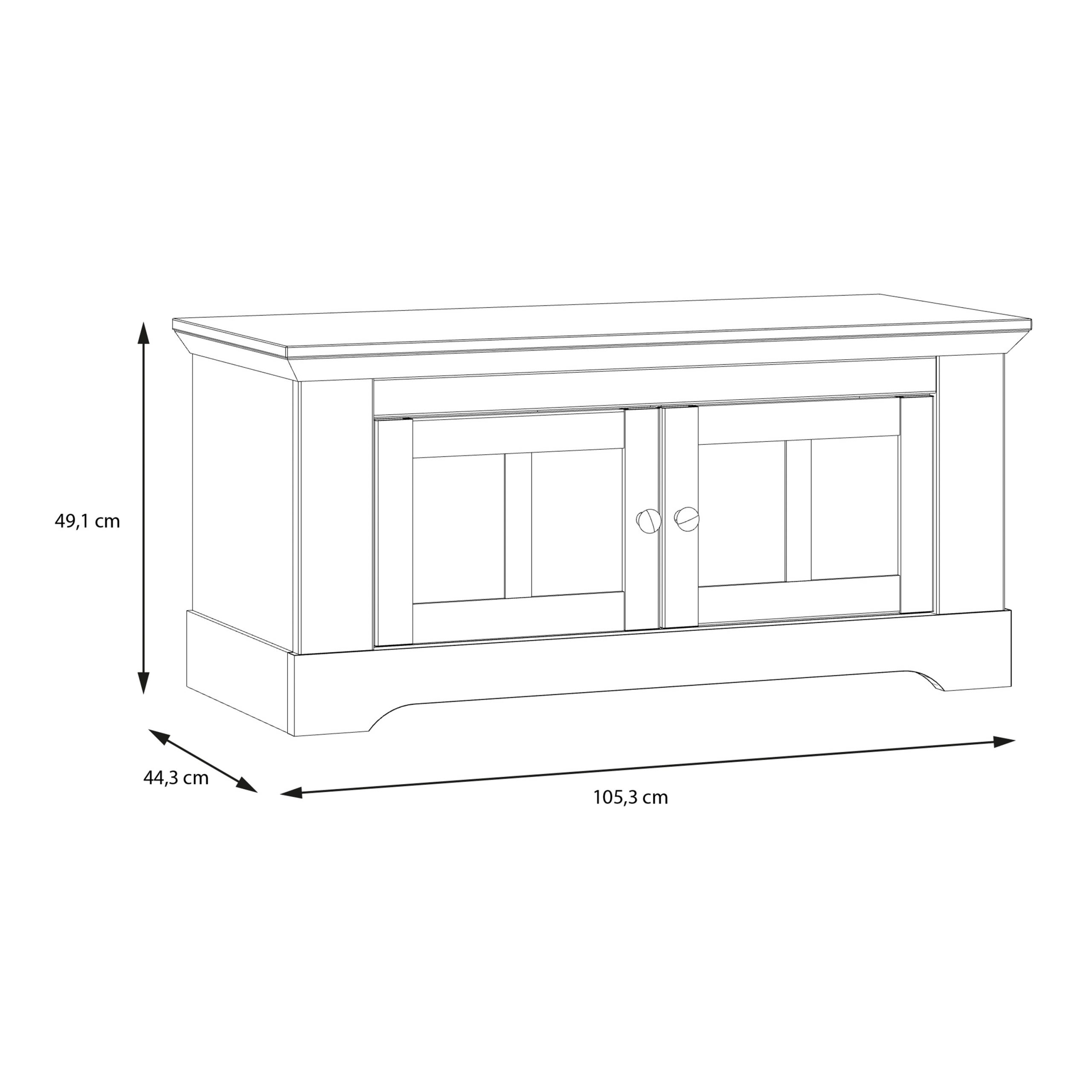 Illopa Storage Bench in Oak Nelson/Snowy Oak - Image 5