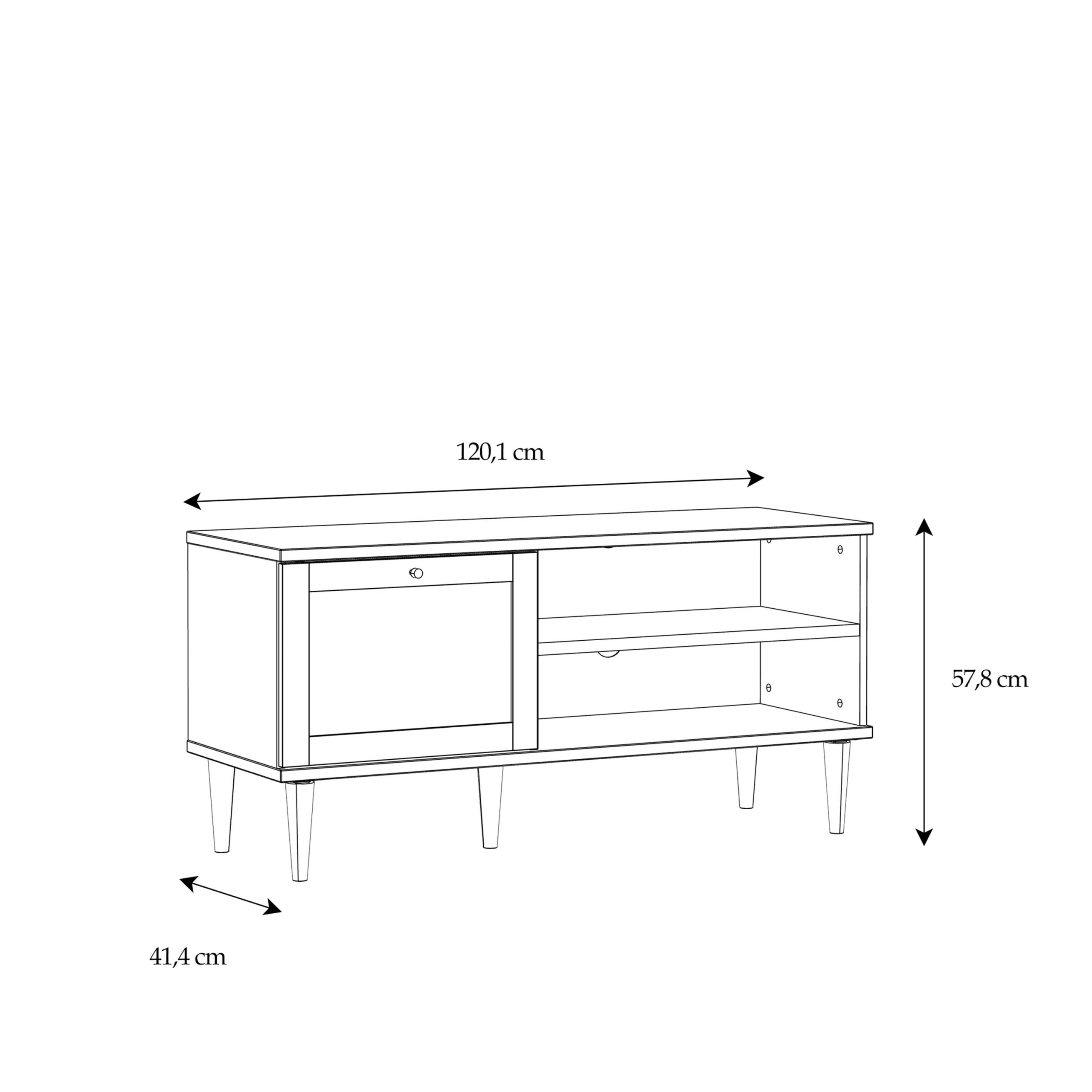 Calasetta TV Unit in Rattan - Image 9