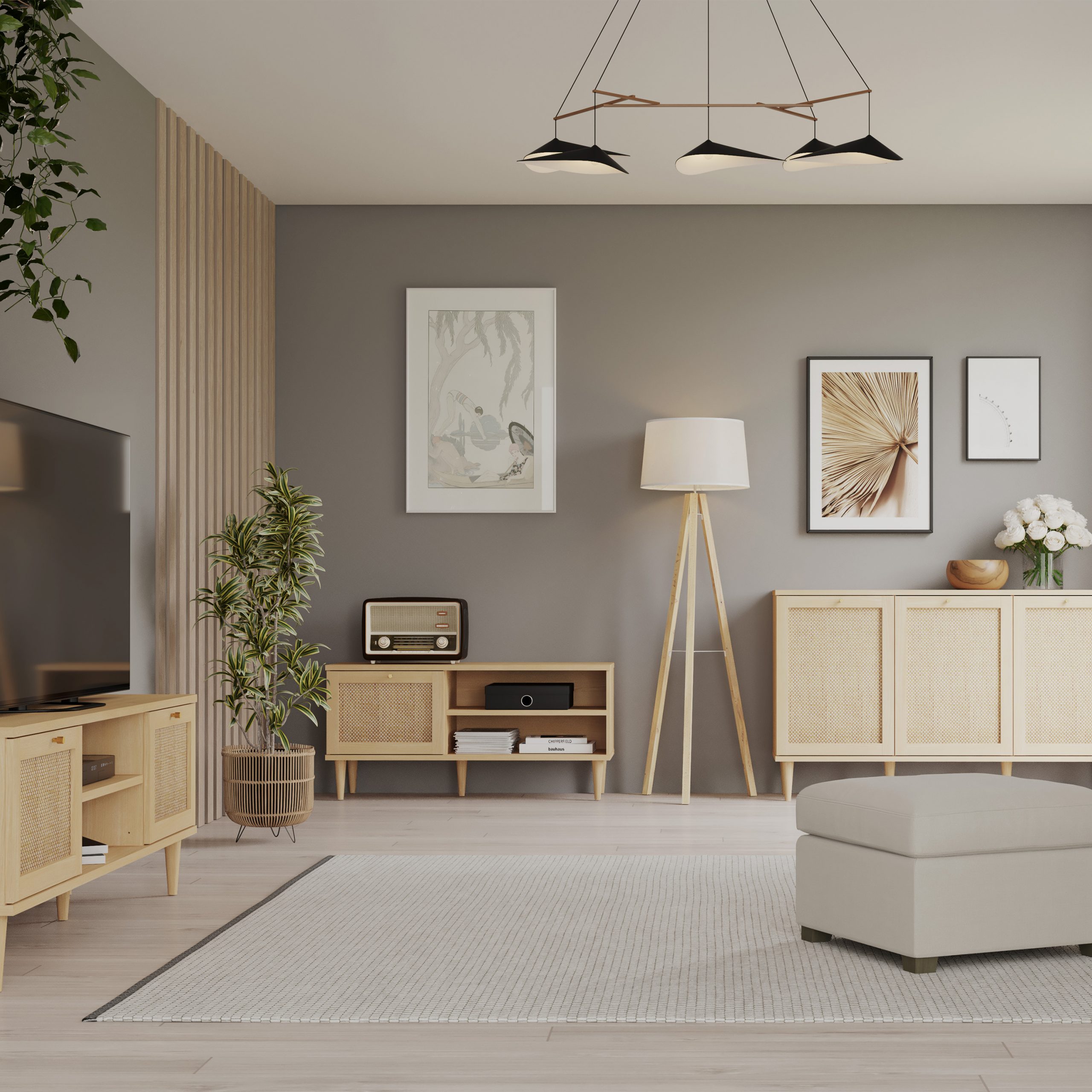 Calasetta TV Unit in Rattan - Image 5