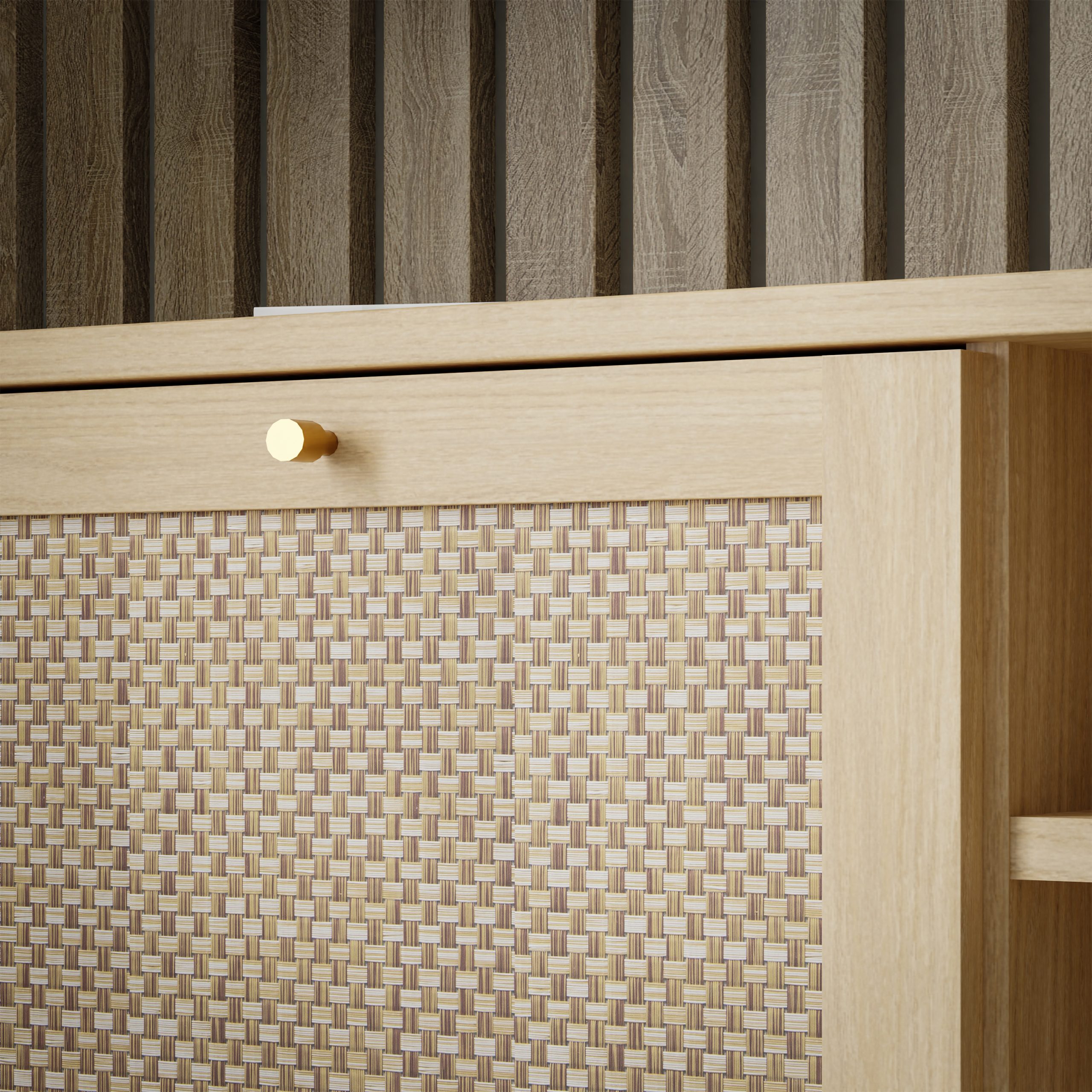 Calasetta TV Unit in Rattan - Image 7