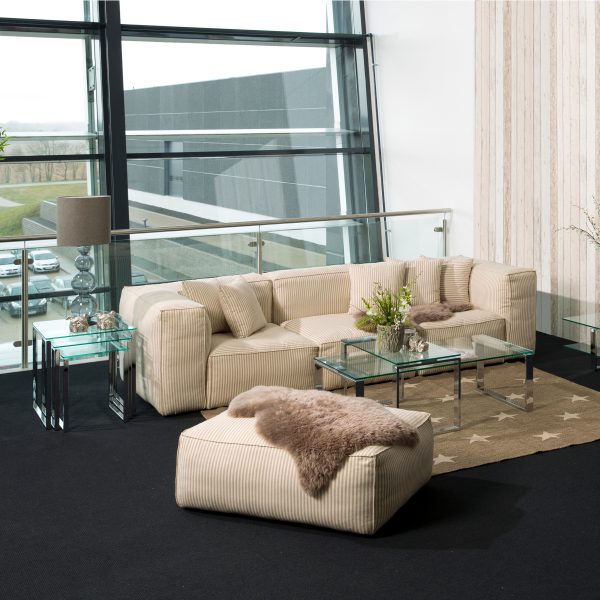 Katrine Nest of Tables with Glass Top Set of 3 - Image 2