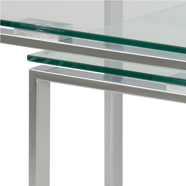 Katrine Nest of Tables with Glass Top Set of 3 - Image 7