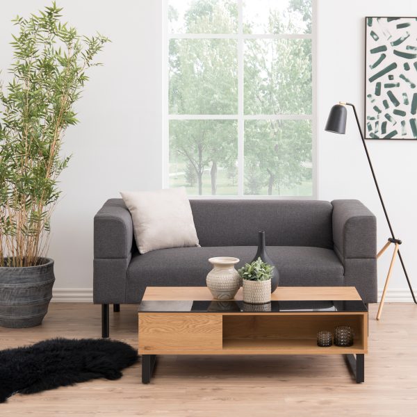 Azalea Lift Up Coffee Table in Black & Oak - Image 2