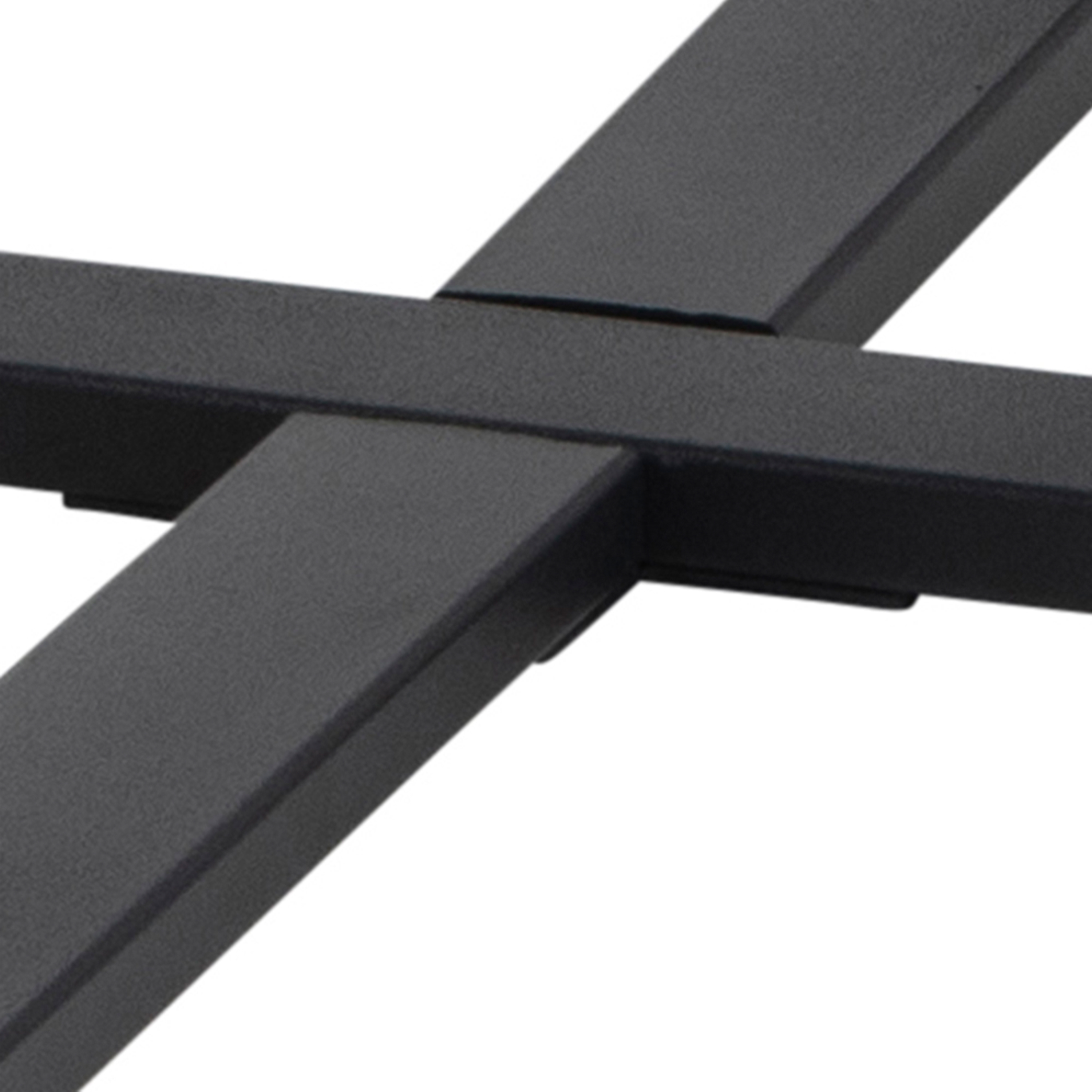 Amble Round Coffee Table with Black Marble Melamine Top & Black Legs - Image 6