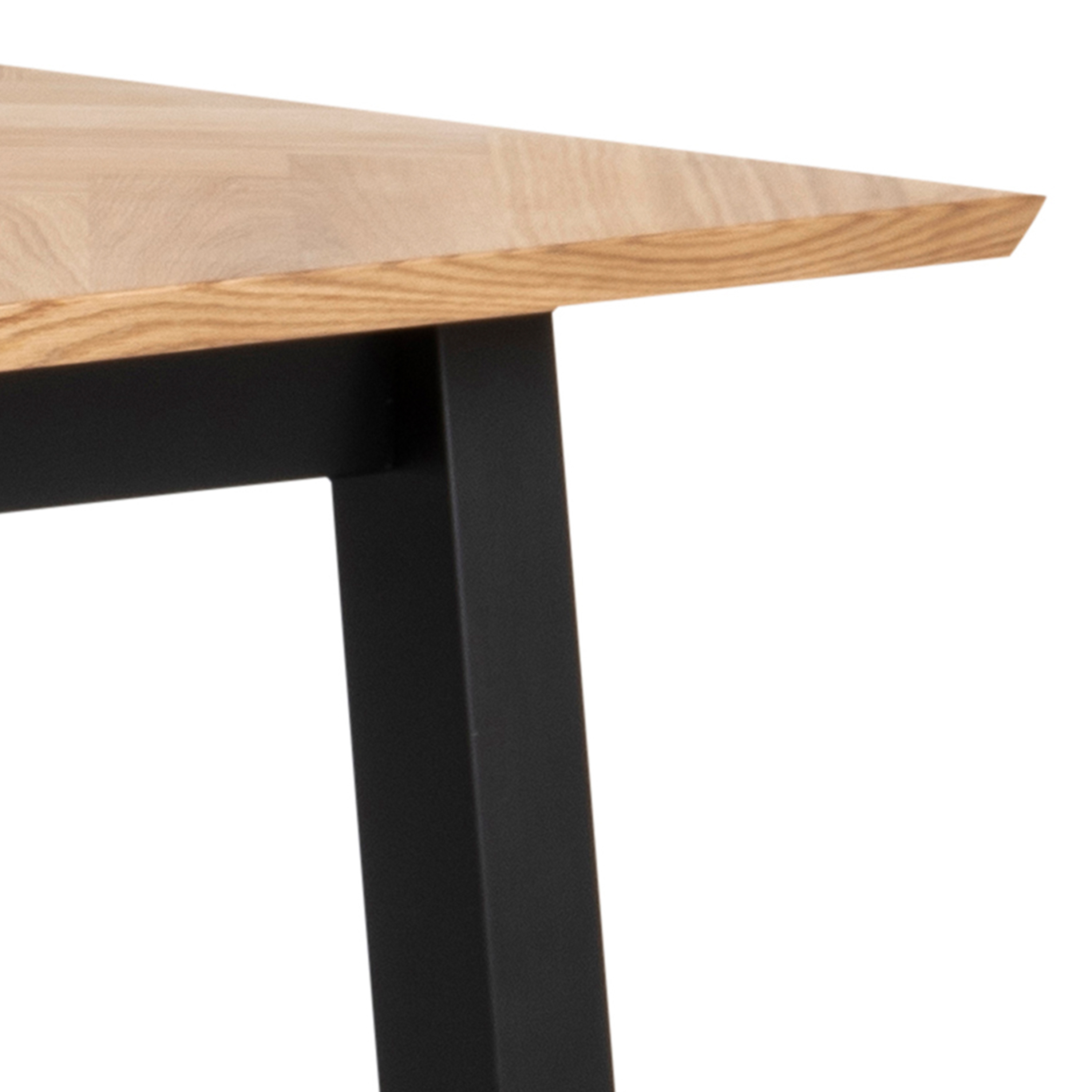 Brighton Dining Table in Oak with Herringbone Effect 180x95cm - Image 6