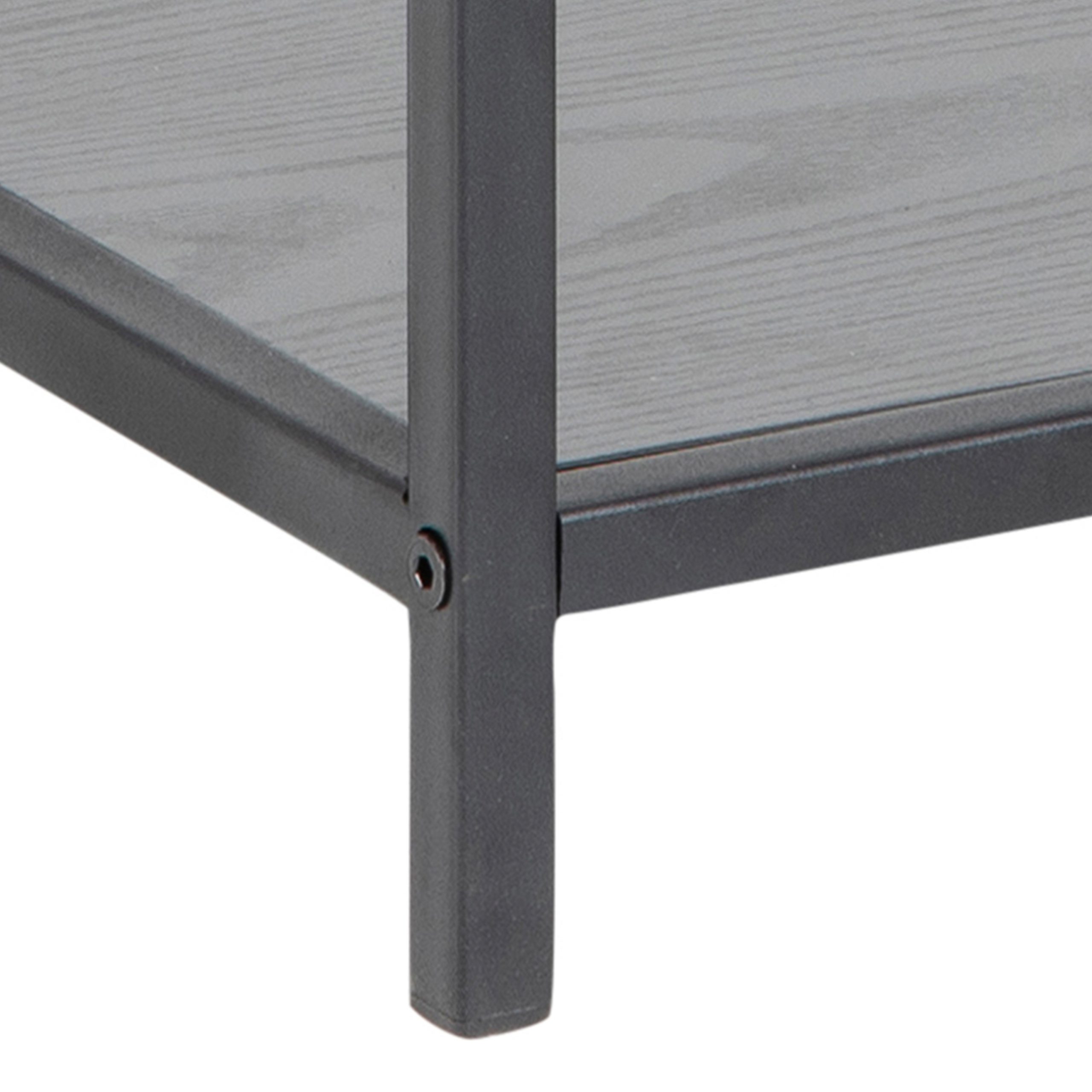Seaford Bedside Table with 1 Drawer in Black - Image 7