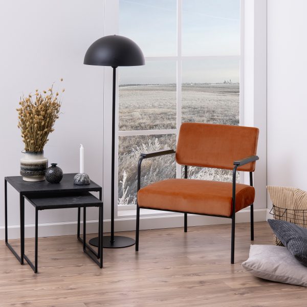 Infinity Nest of Tables in Black Matt Set of 2 - Image 2