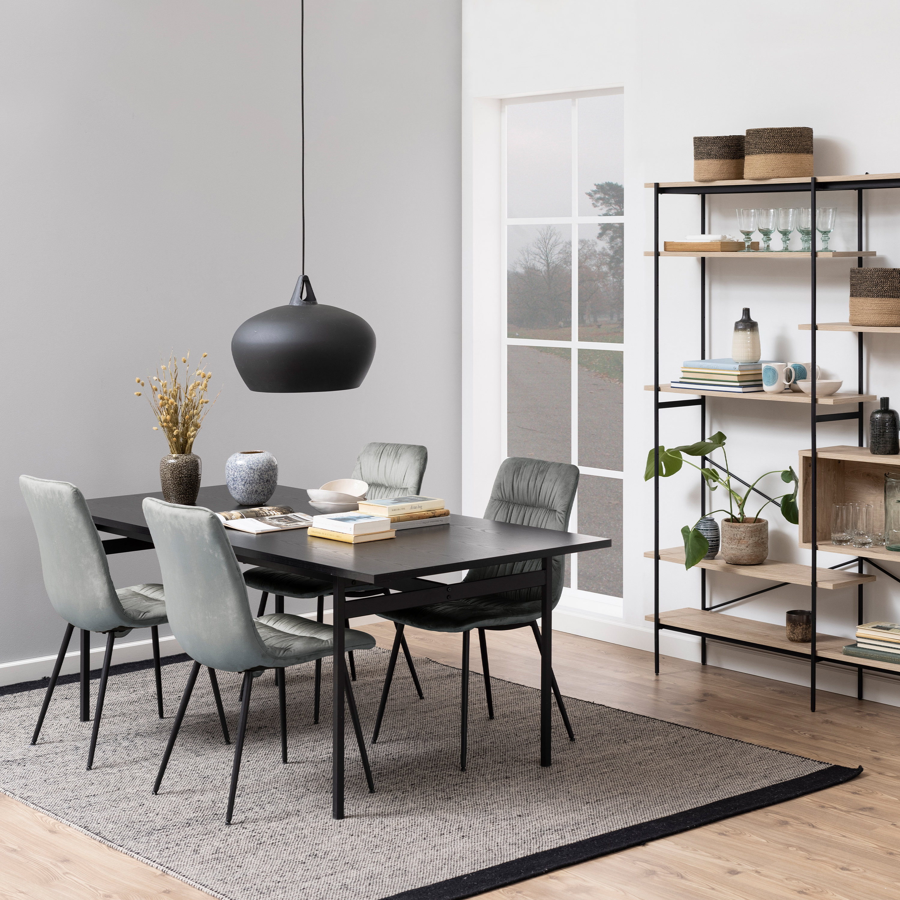 Angus Dining Table in Black - Image 3