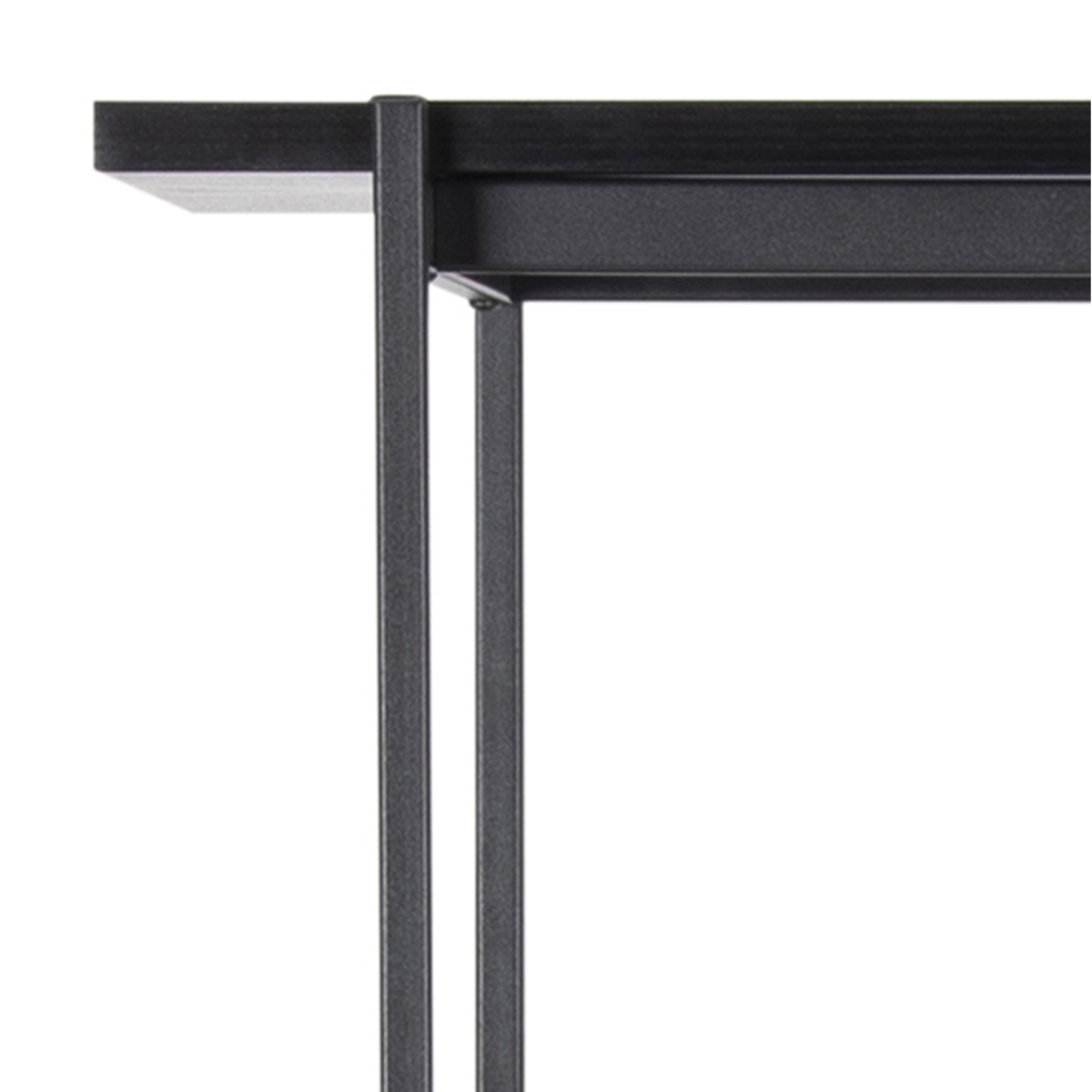 Angus Bookcase with 5 Shelves in Black - Image 6
