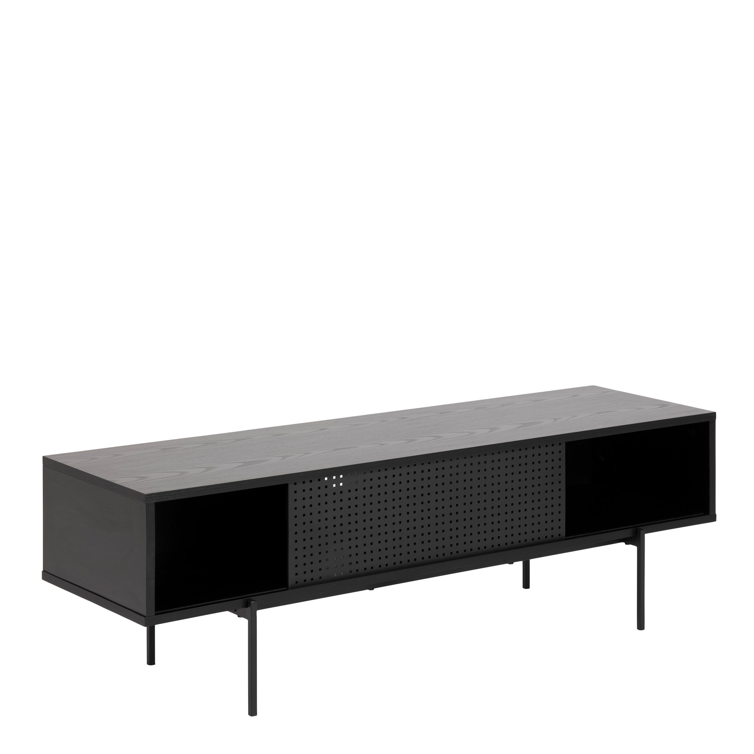 Angus TV Unit with 1 Sliding Door in Black - Image 2