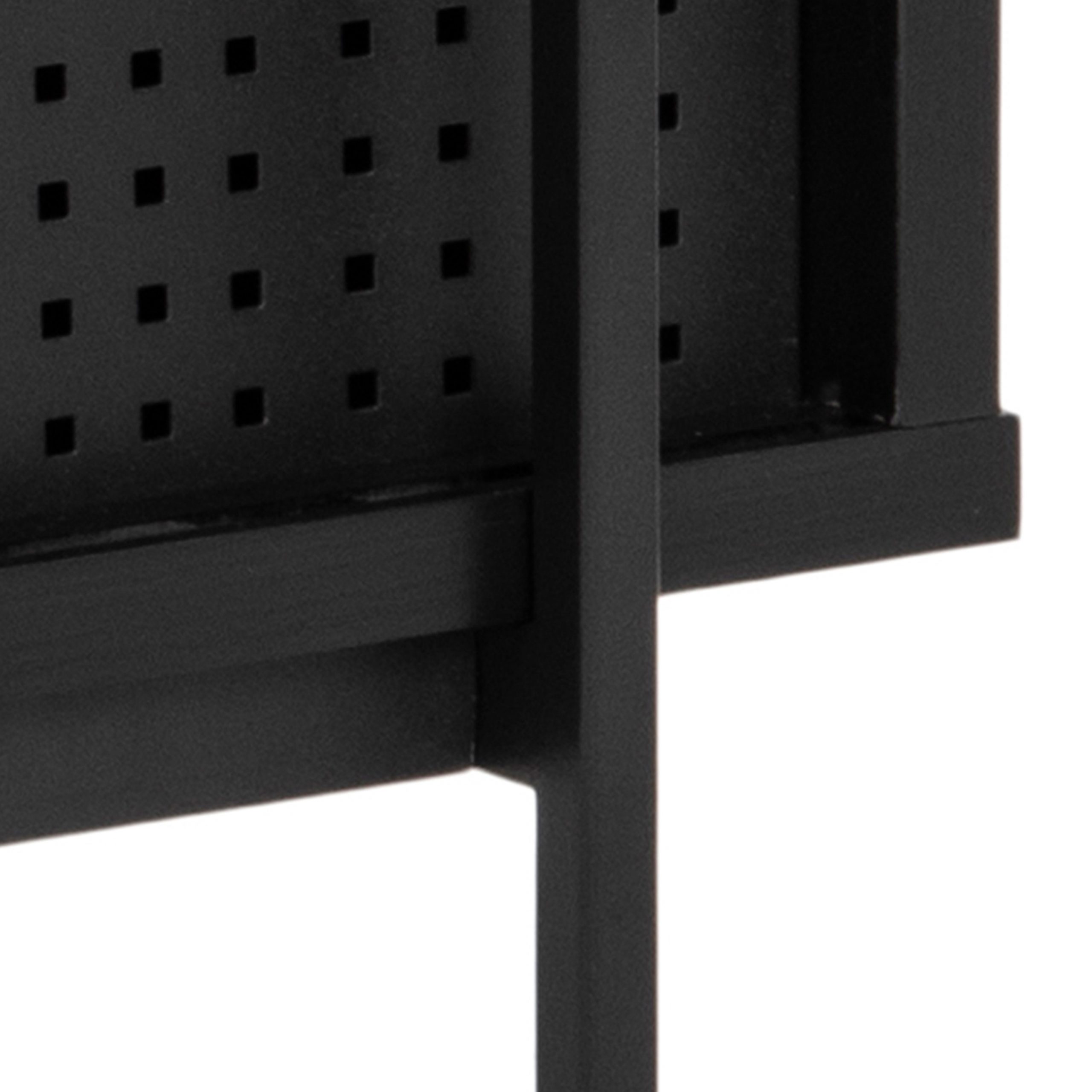 Angus Small Bookcase with 2 Sliding Doors in Black - Image 10