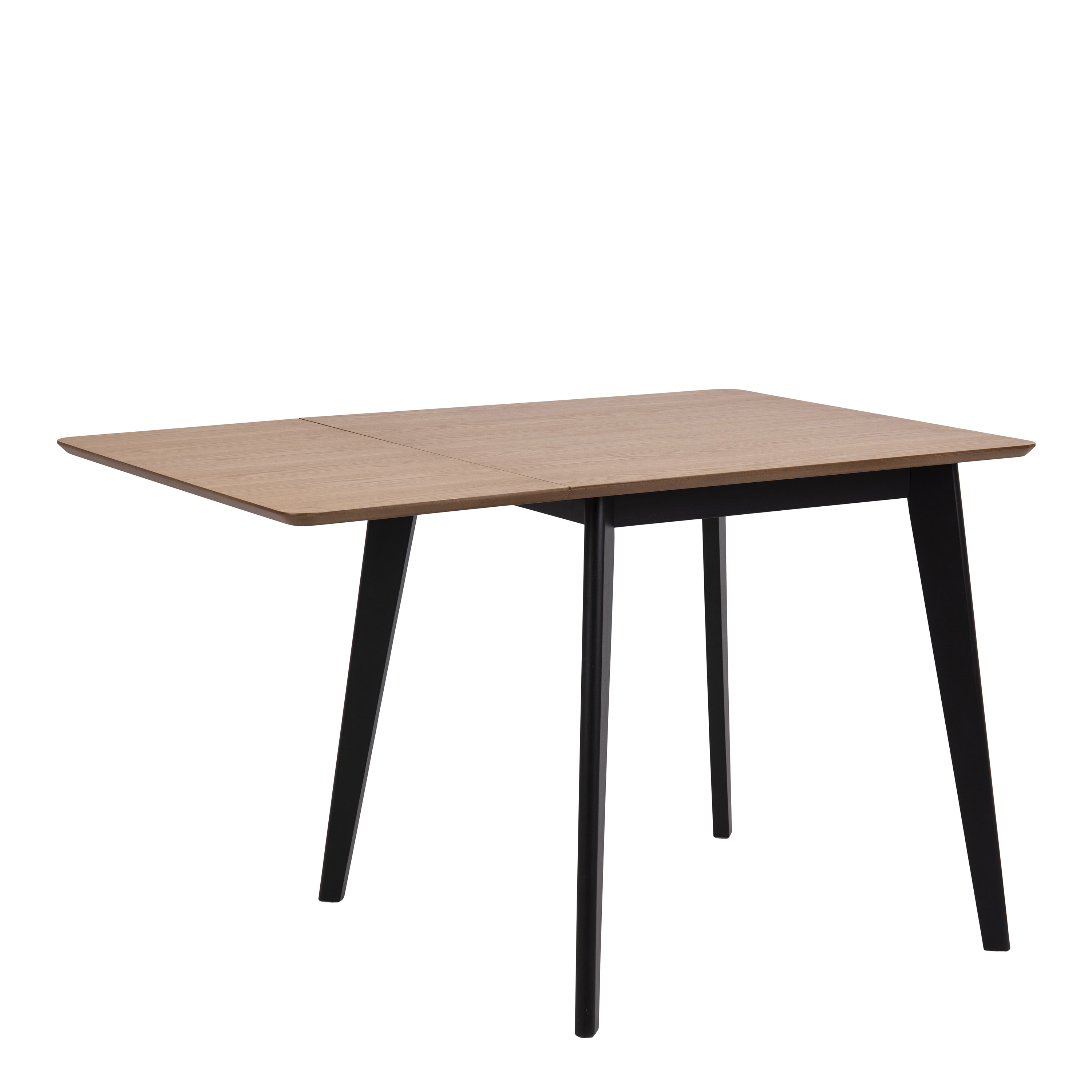 Roxby Extending Dining Table 80-120cm in Oak & Black - Image 2