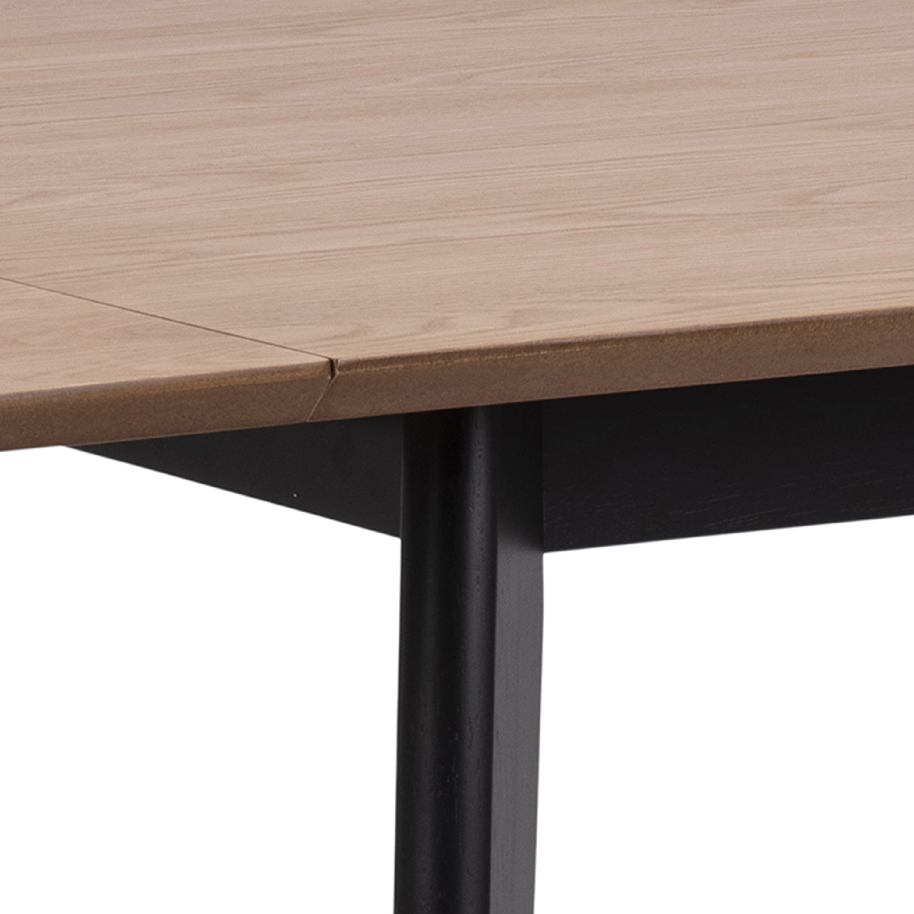Roxby Extending Dining Table 80-120cm in Oak & Black - Image 7
