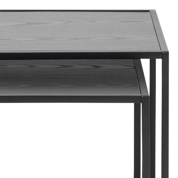 Seaford Nest of Tables in Ash Black - Image 6