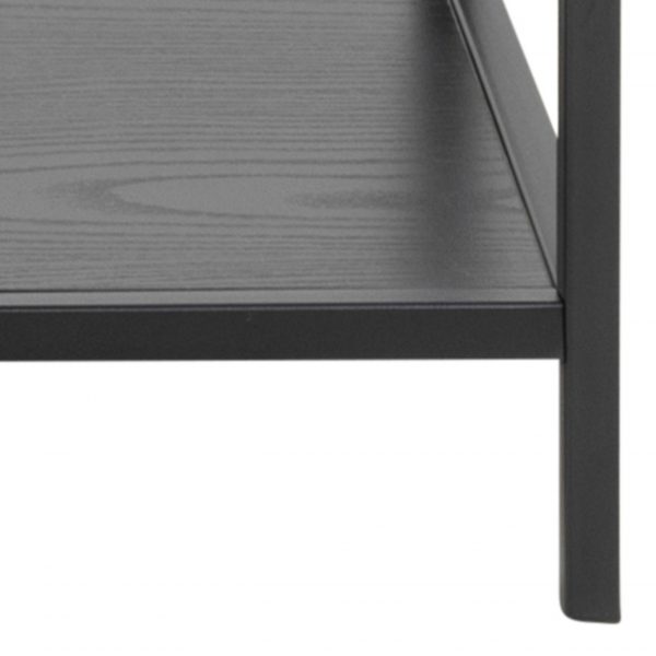 Seaford Console Table with 2 Shelves in Black - Image 5