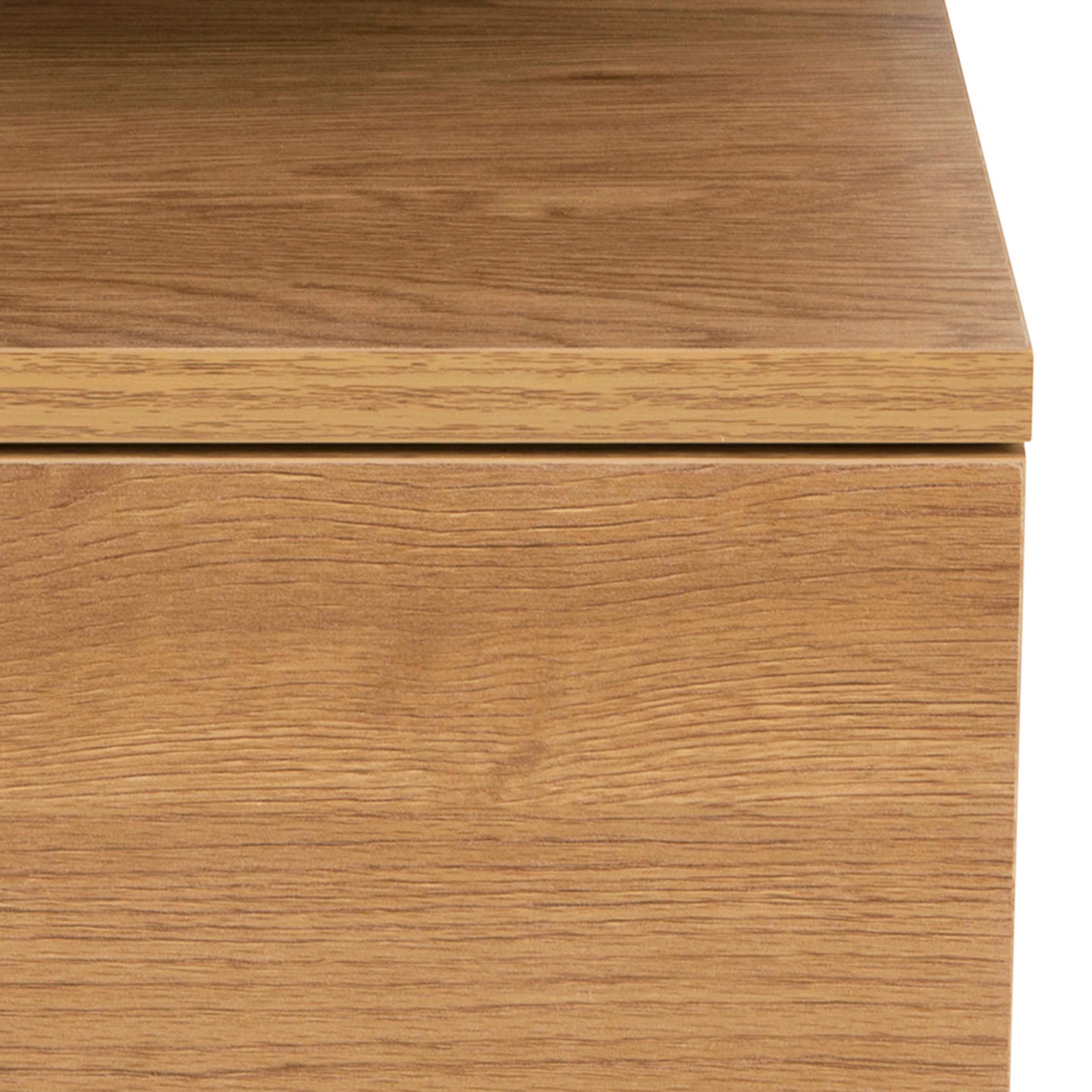 Ashlan Bedside Table with 1 Drawer in Oak - Image 5