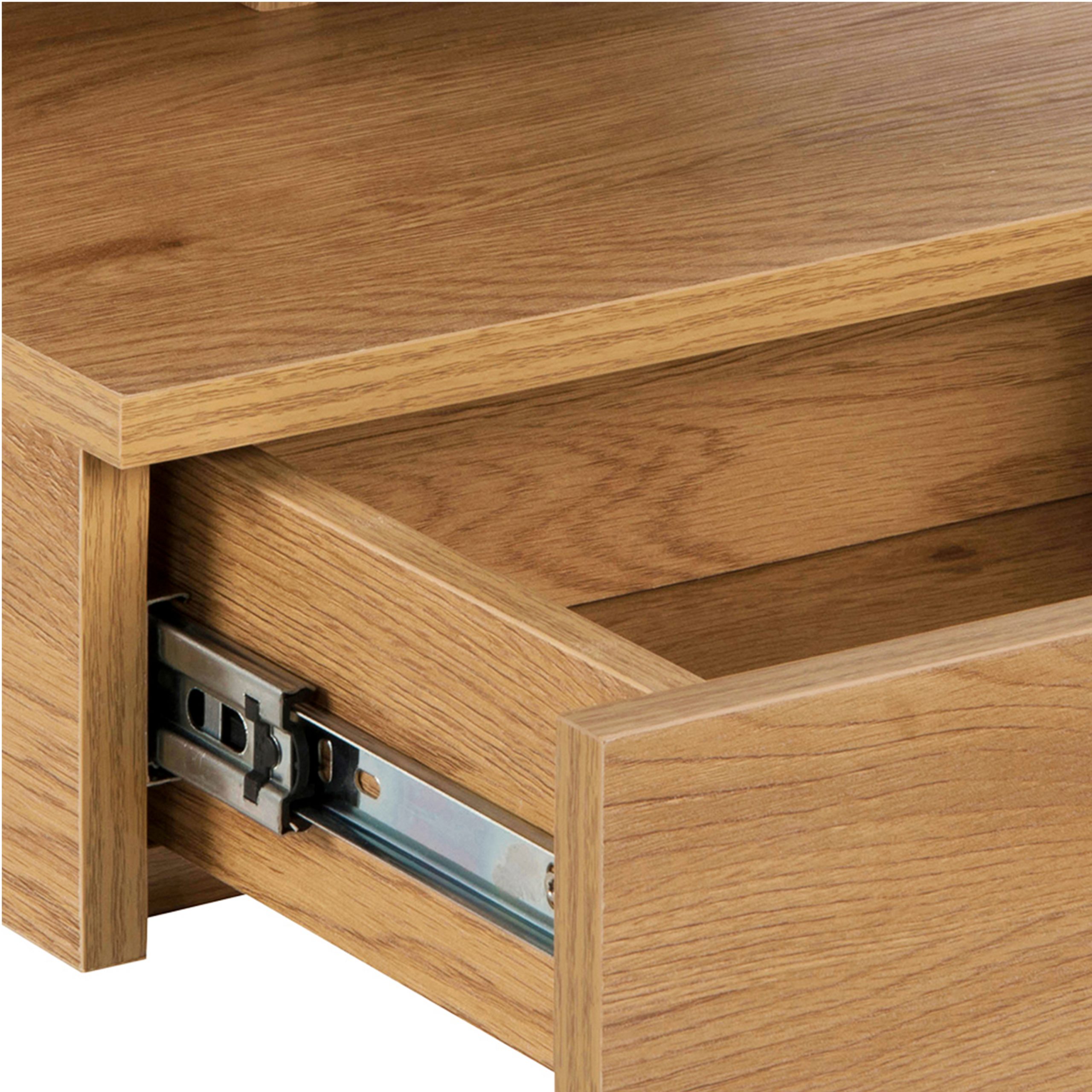 Ashlan Bedside Table with 1 Drawer in Oak - Image 7