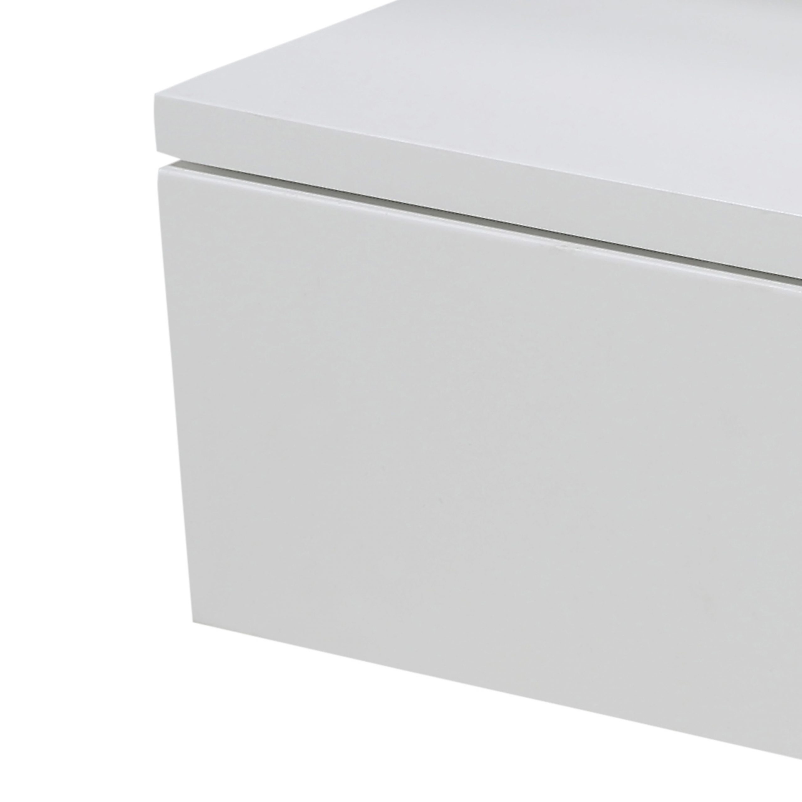 Ashlan Bedside Table with 1 Drawer in White - Image 8