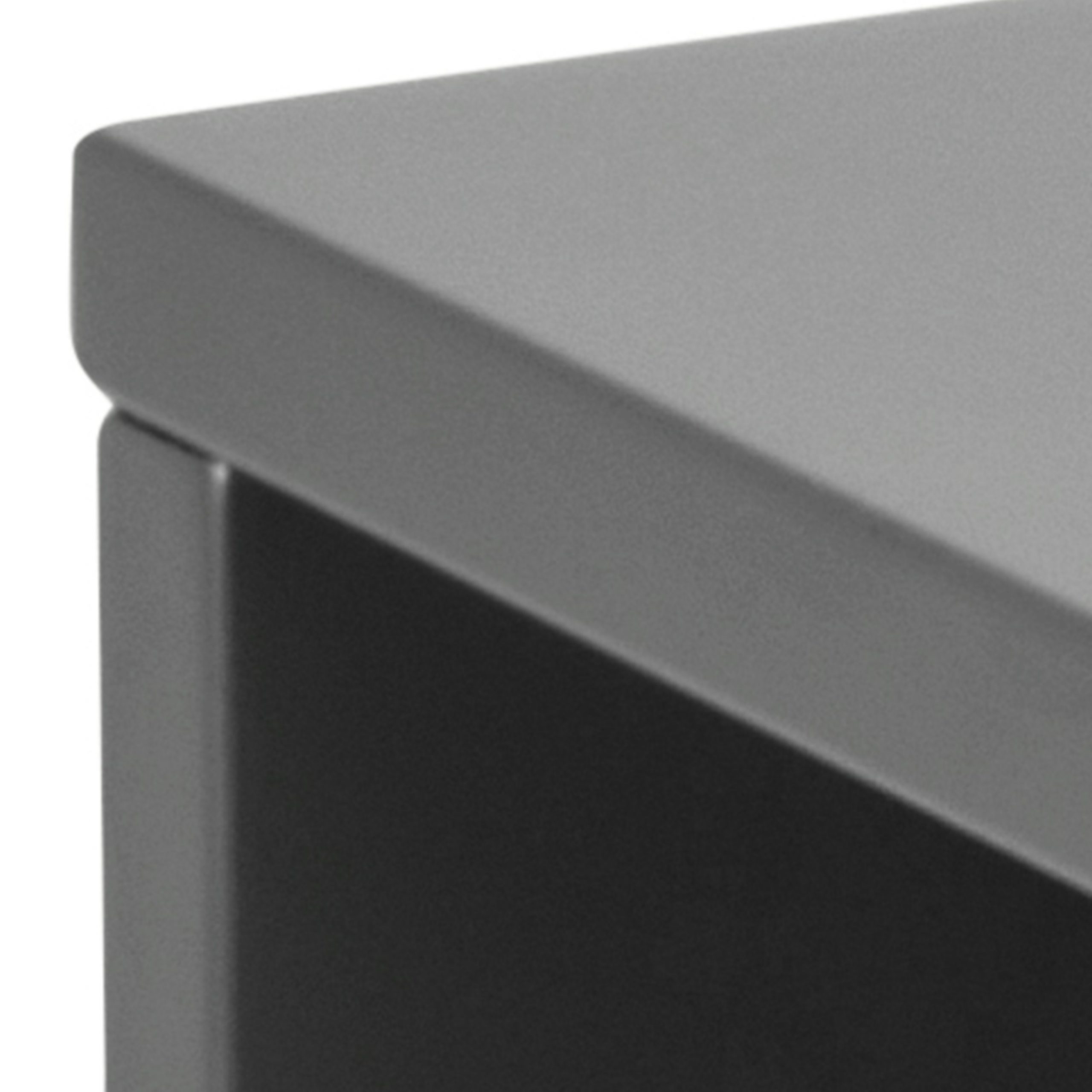 Ashlan Bedside Table with 1 Drawer in Grey - Image 5