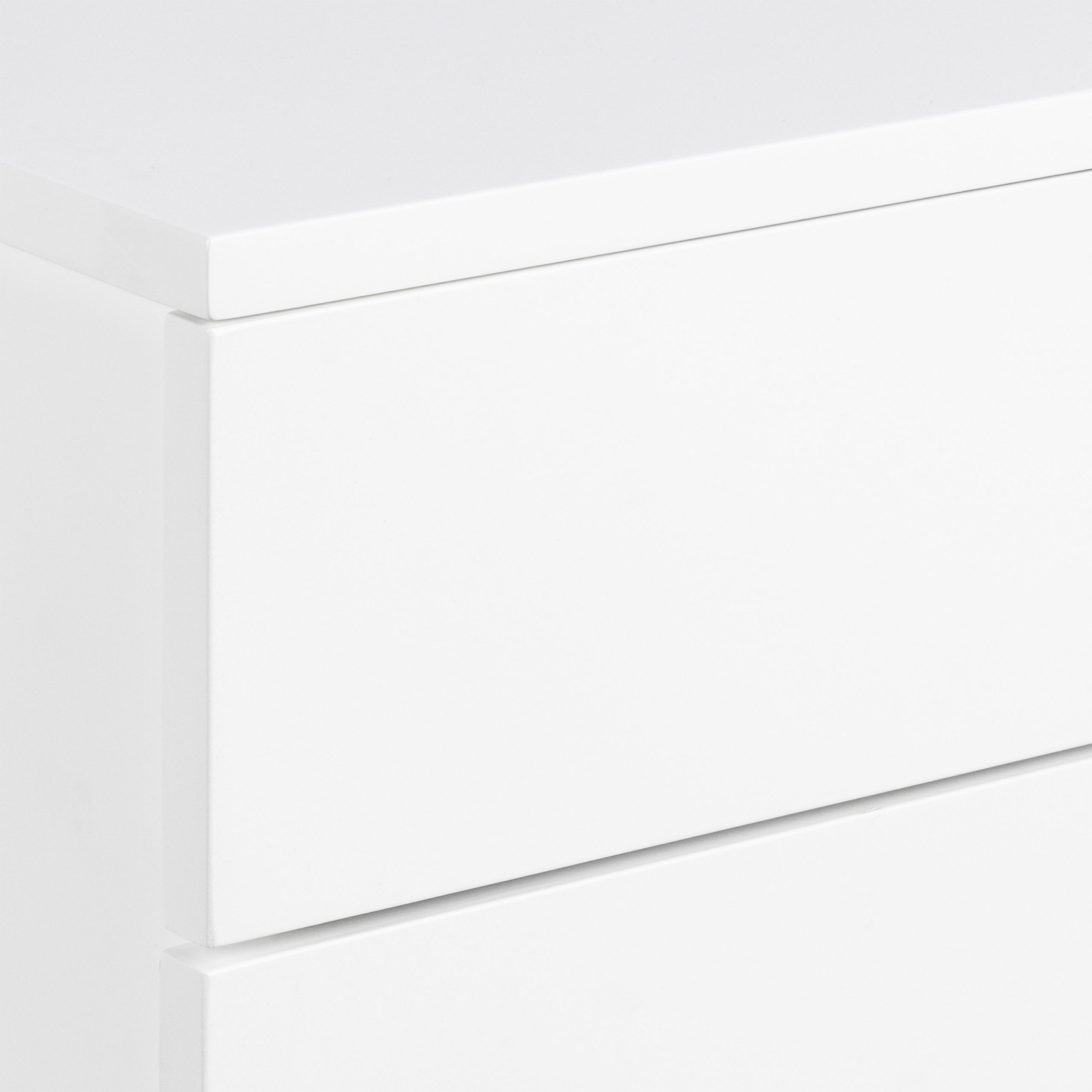 Avignon Bedside Table with 2 Drawers in White - Image 4
