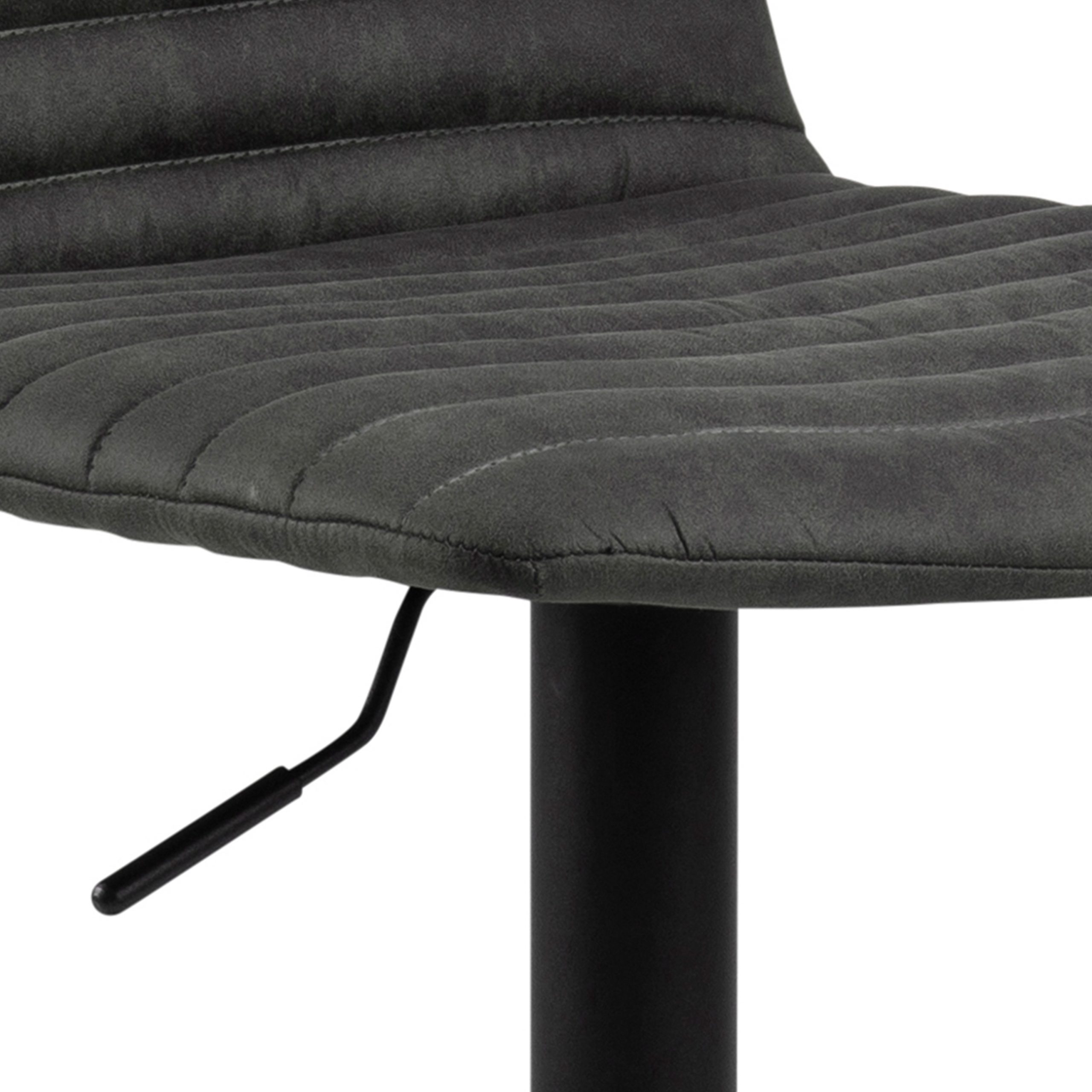Kimmy Bar Stool in Grey Fabic Set of 2 - Image 5